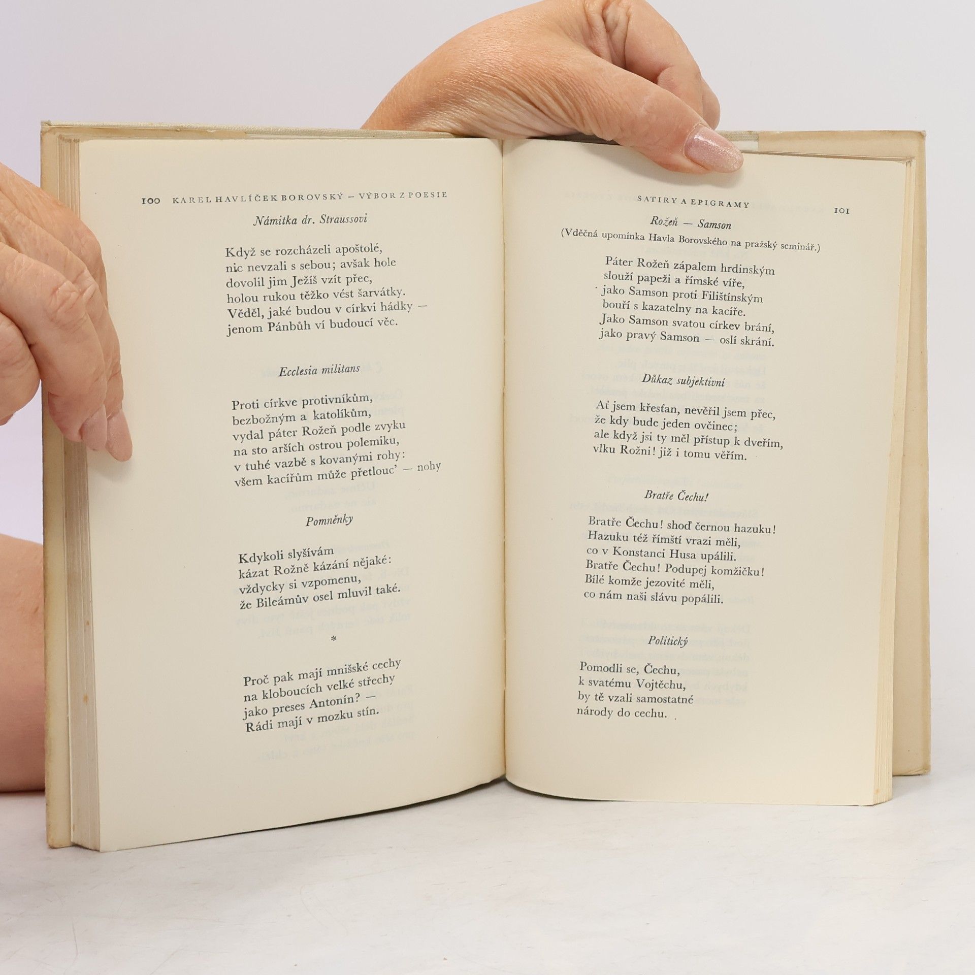 Karel Havlíček Borovský Výbor z poezie