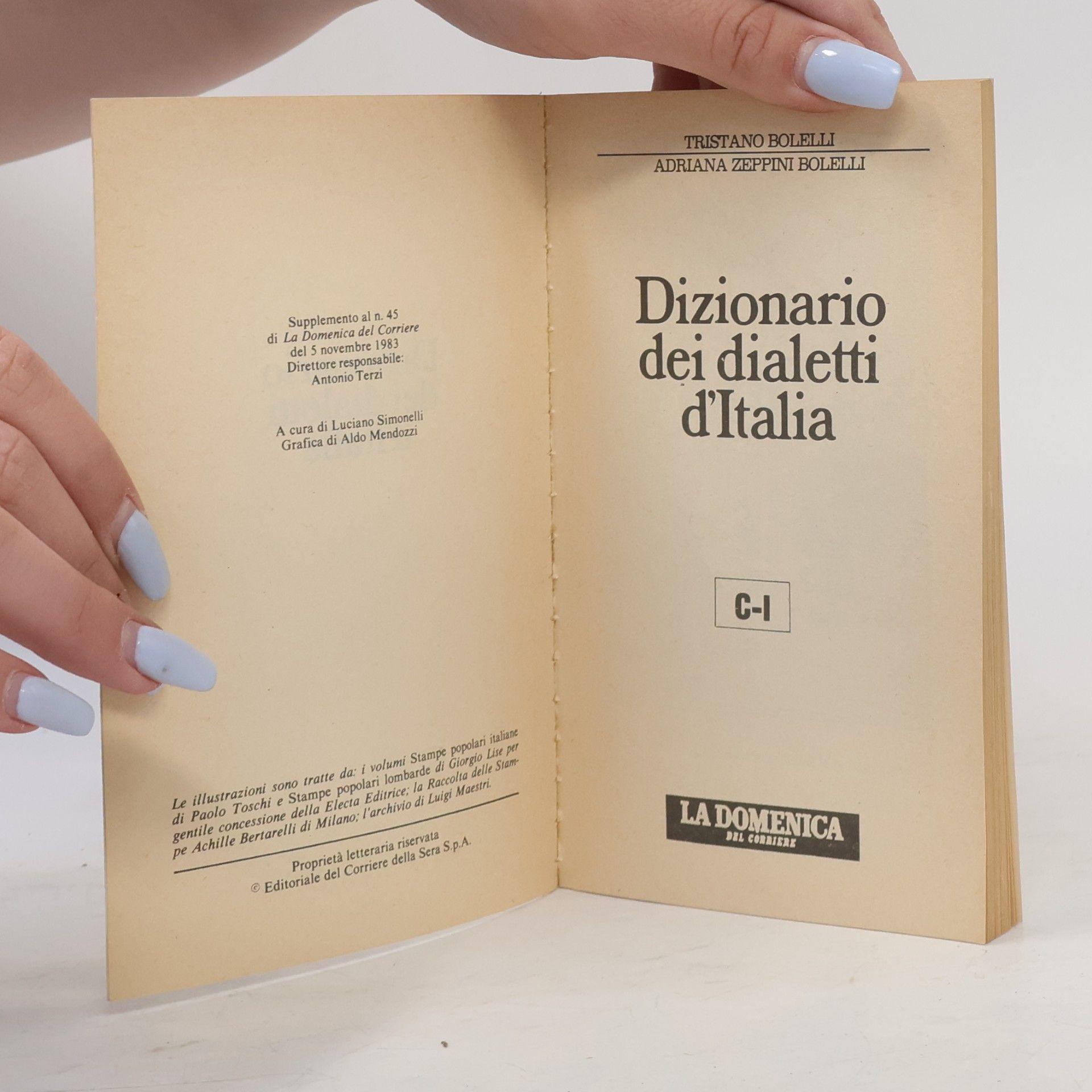 Tristano Bolelli Dizionario dei dialetti d'Italia C-I