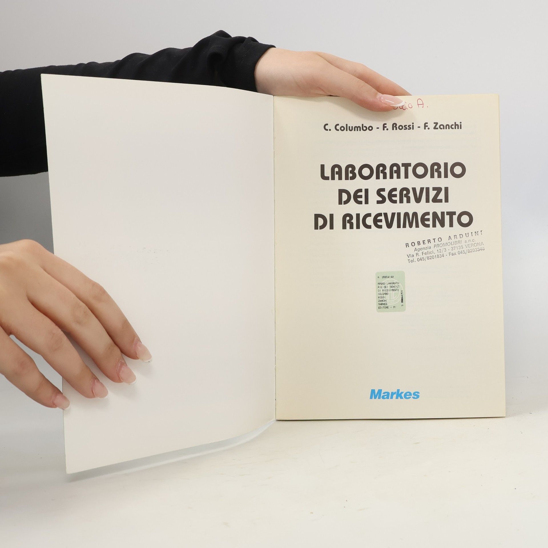 Carlo Columbo Corso di laboratorio dei servizi di ricevimento