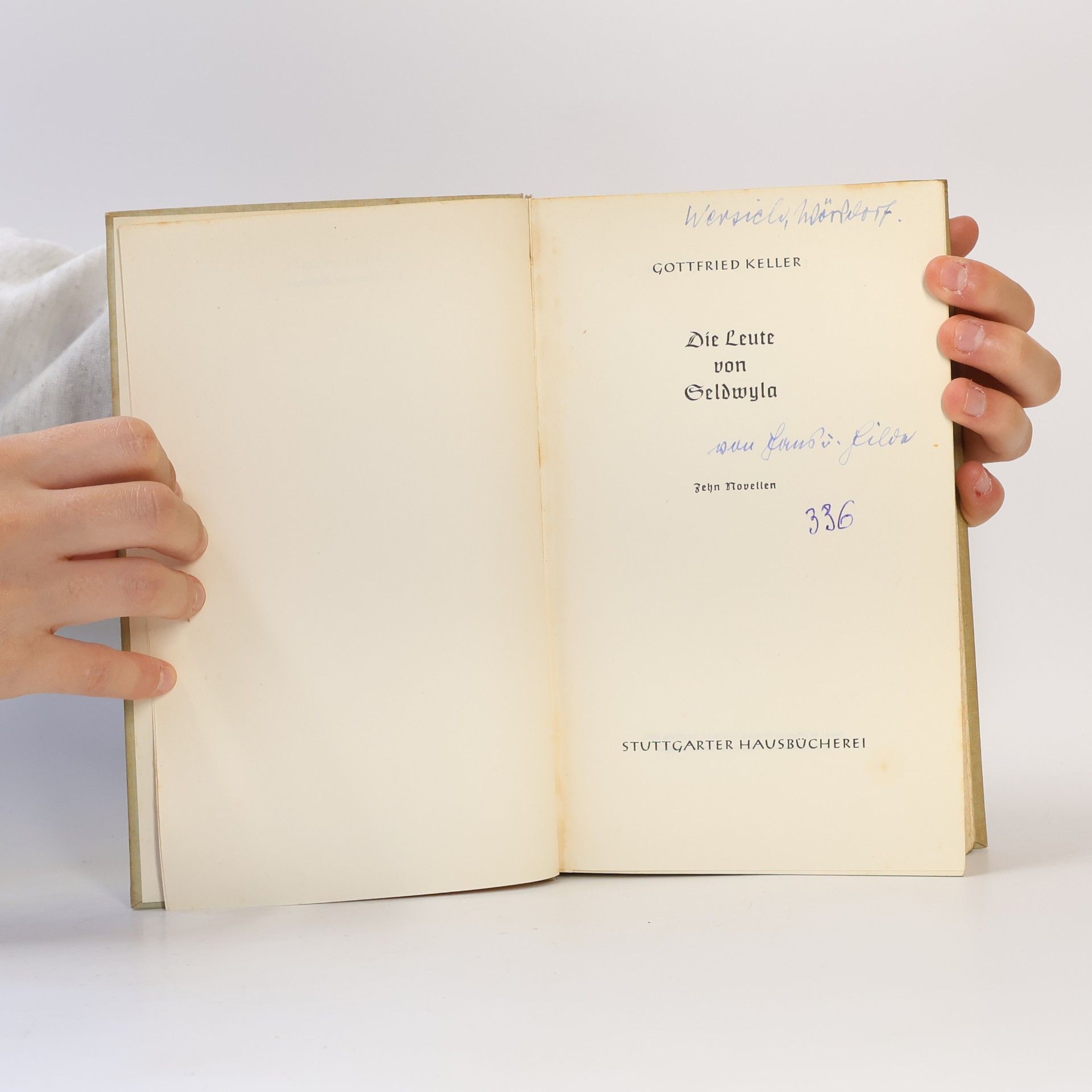 Gottfried Keller Die Leute von Seldwyla