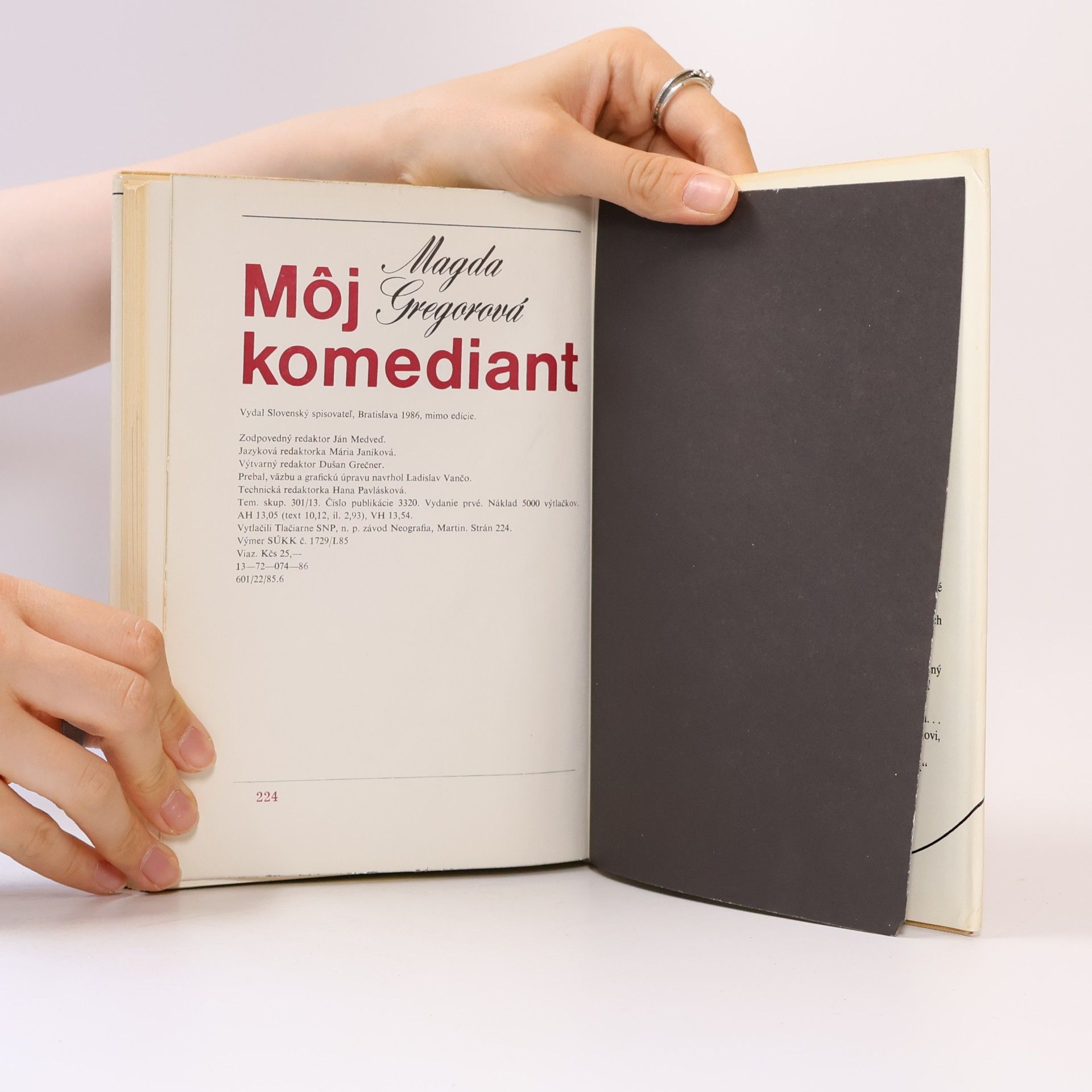 Magda Gregorová Môj komediant