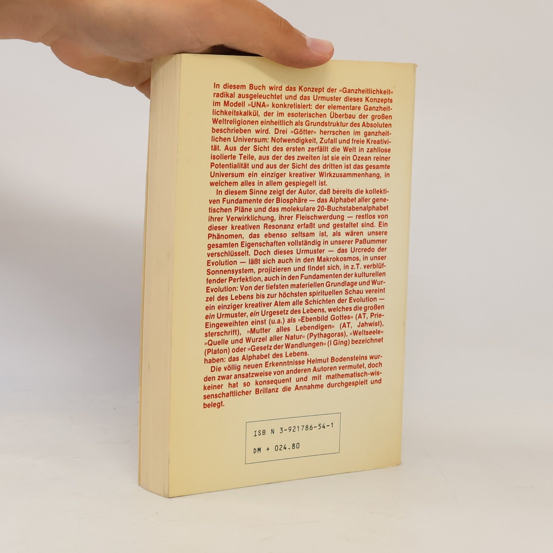 Helmut Bodenstein Das Alphabet des Lebens