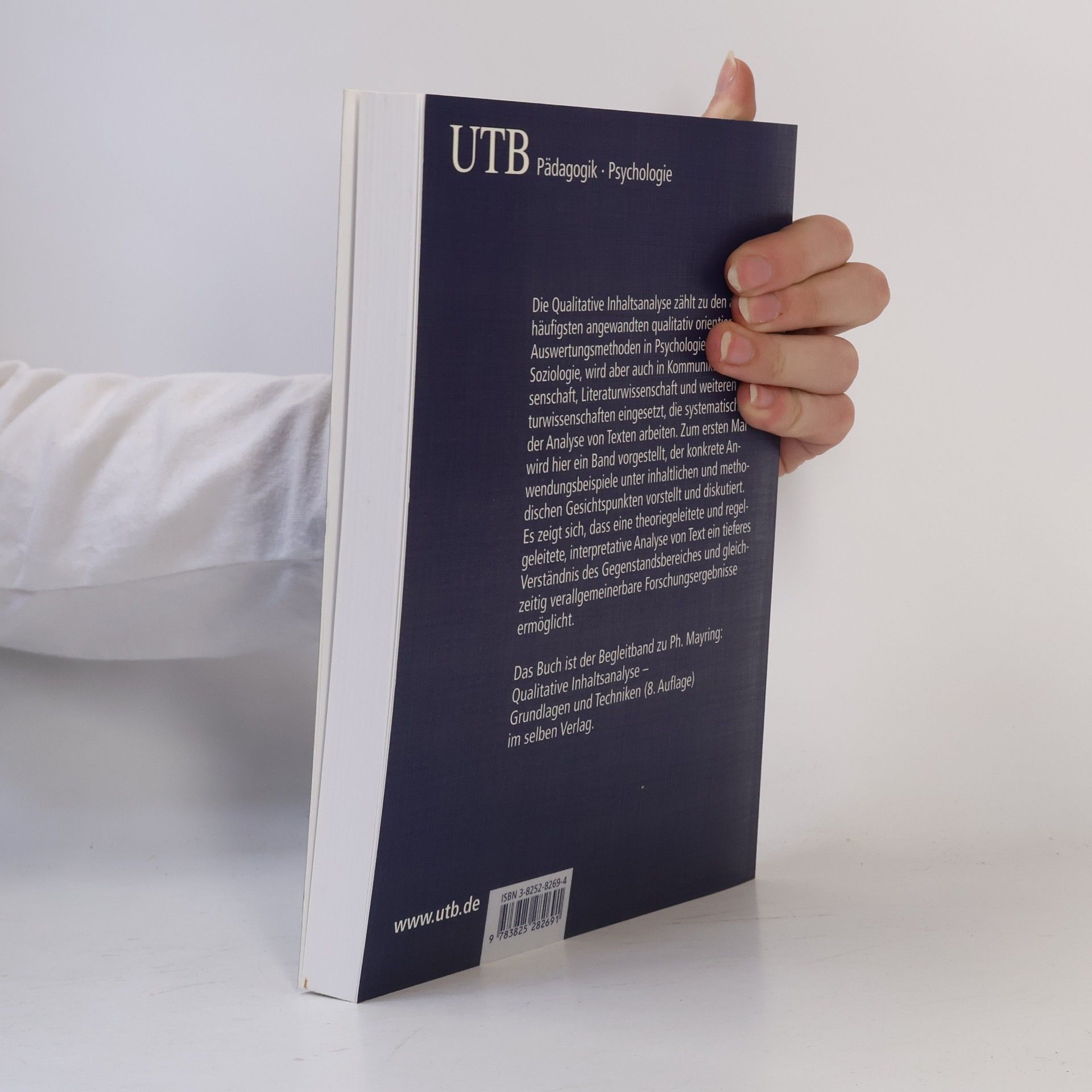 Philipp Mayring UTB: Die Praxis der Qualitativen Inhaltsanalyse - L (Large-Format)