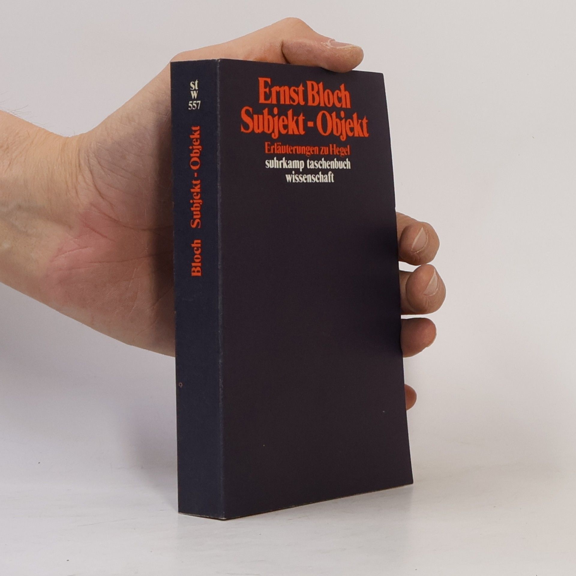 Ernst Bloch Subjekt, Objekt. Erläuterungen zu Hegel.