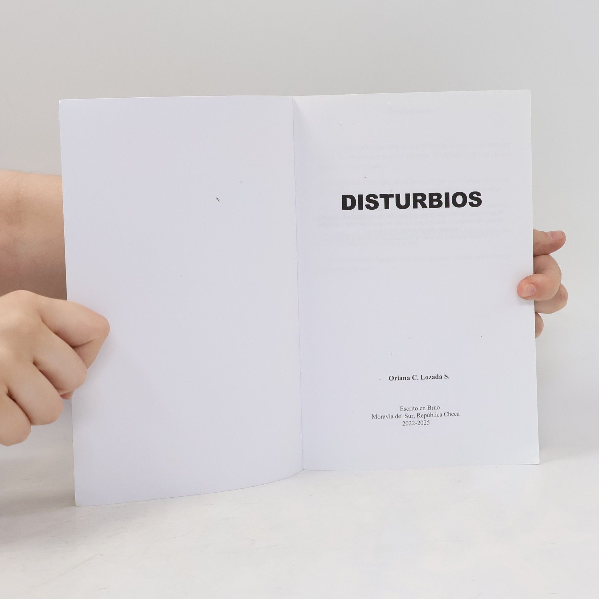 Oriana C. Lozada Disturbios