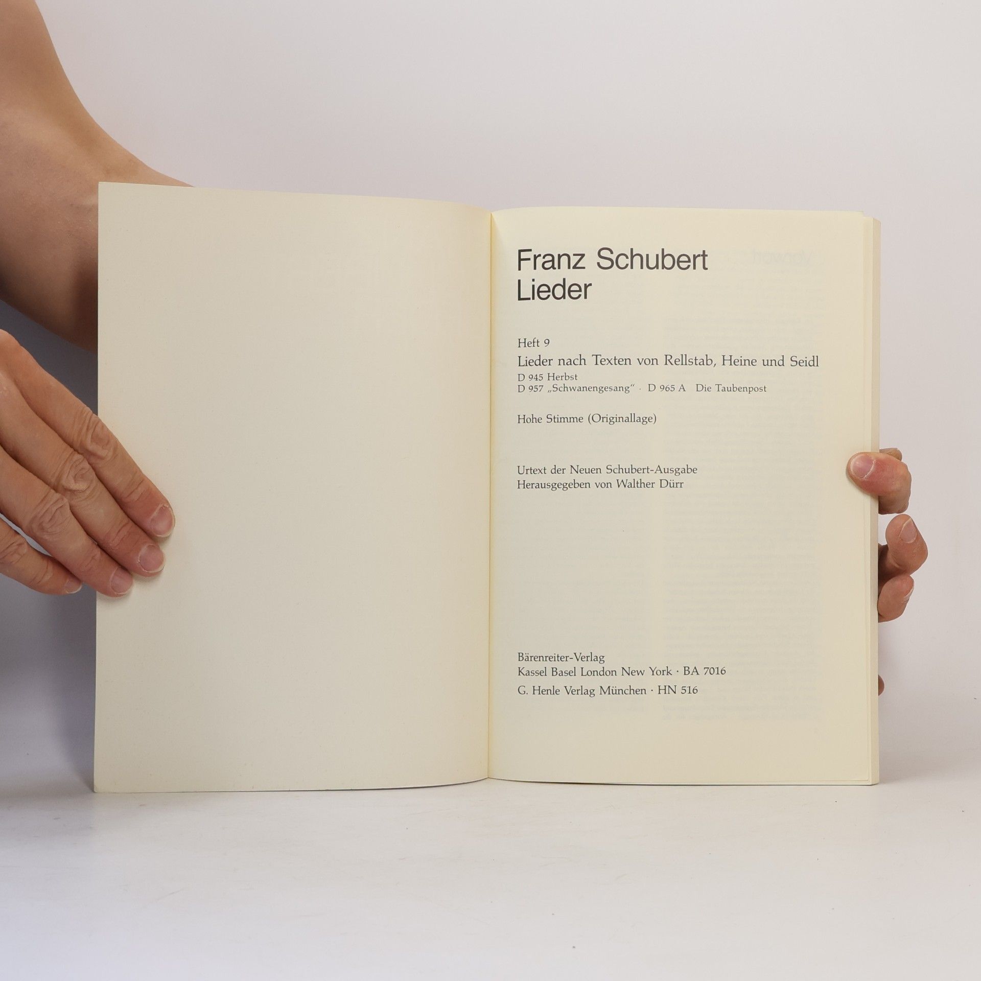 Franz Schubert Lieder 9