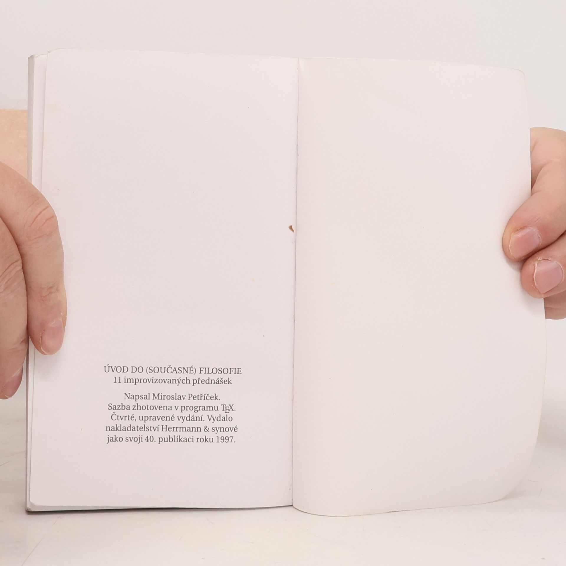 Miroslav Petříček Úvod do (současné) filosofie