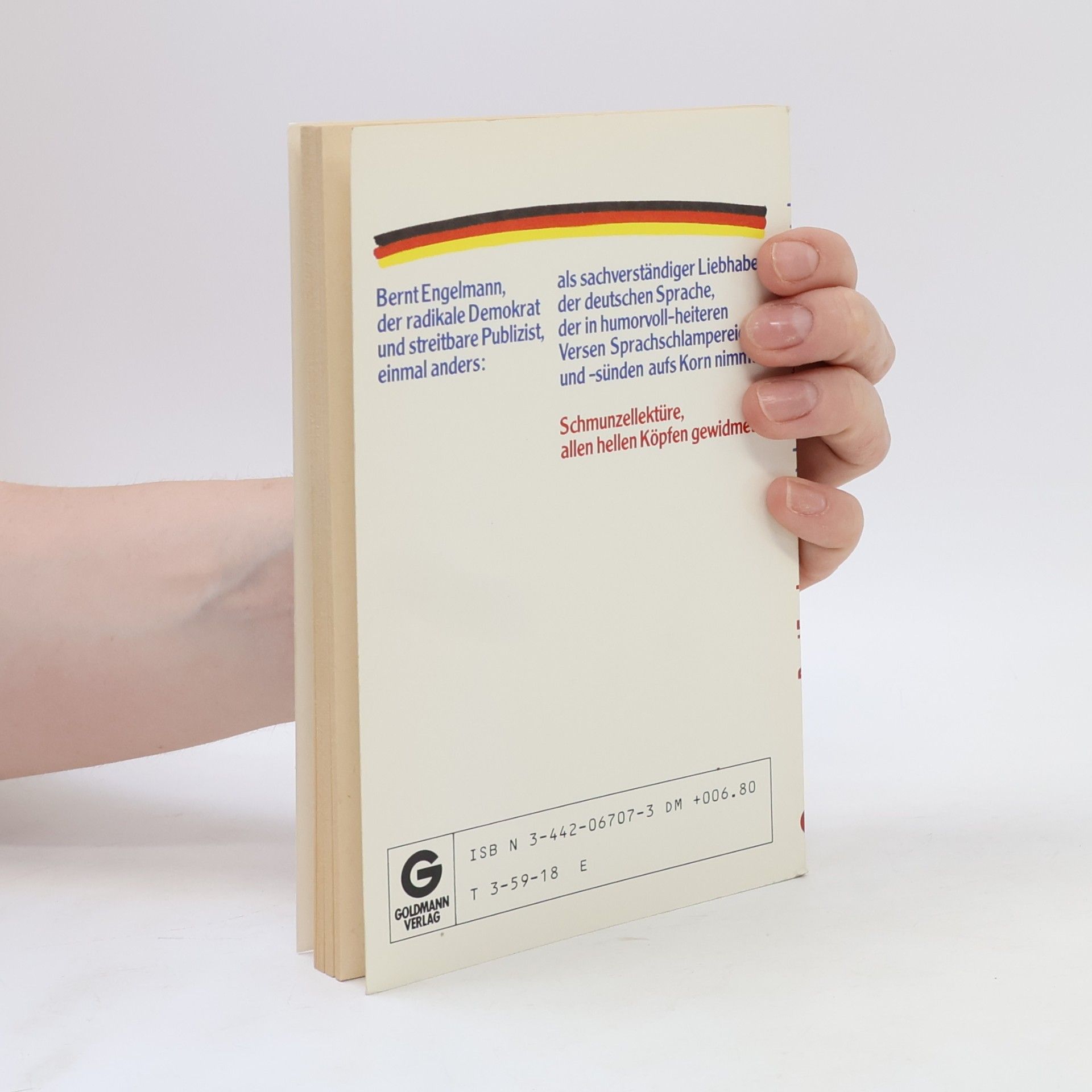 Bernt Engelmann So deutsch wie möglich, möglichst deutsch
