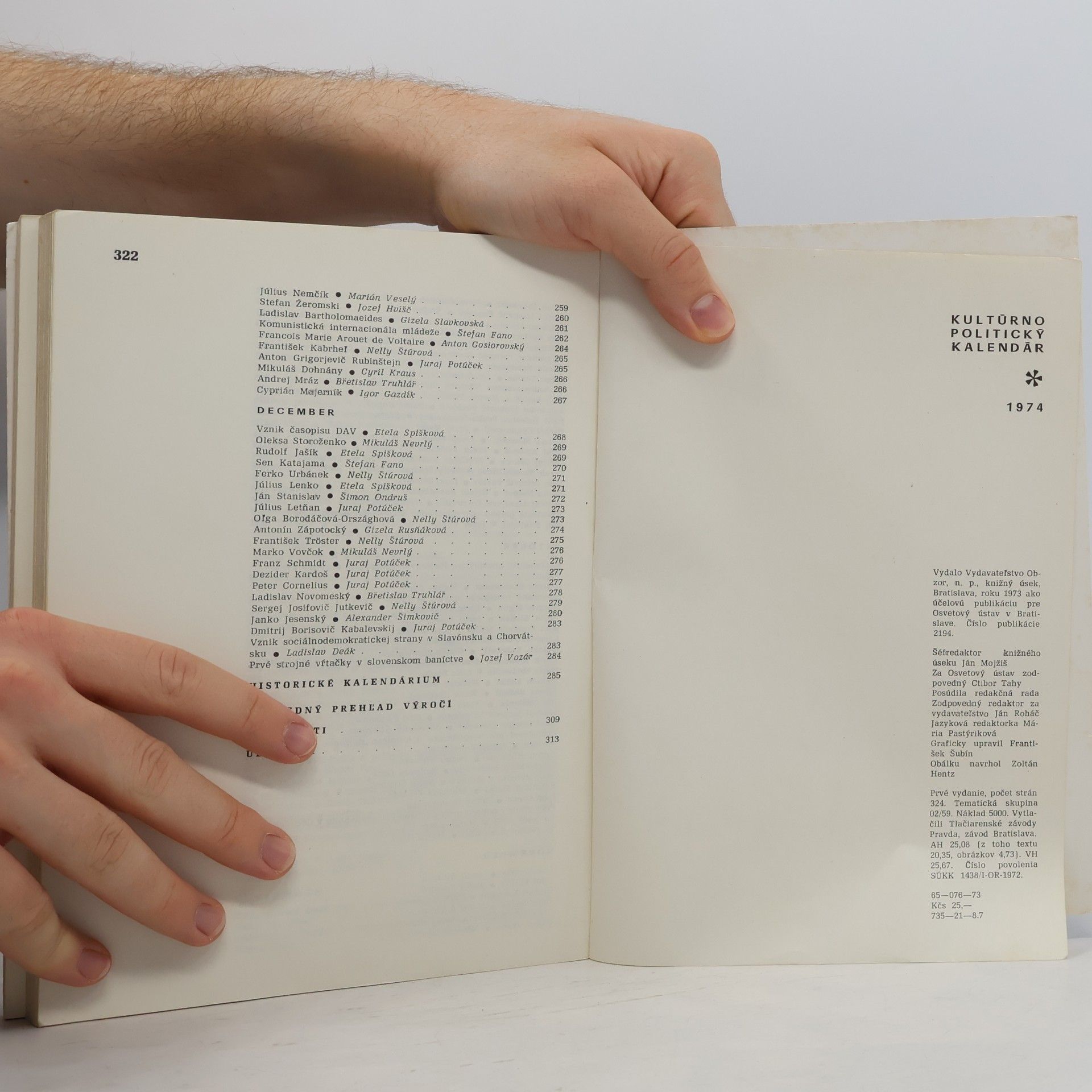 Kolektív autorov Kultúrnopolitický Kalendár 1974