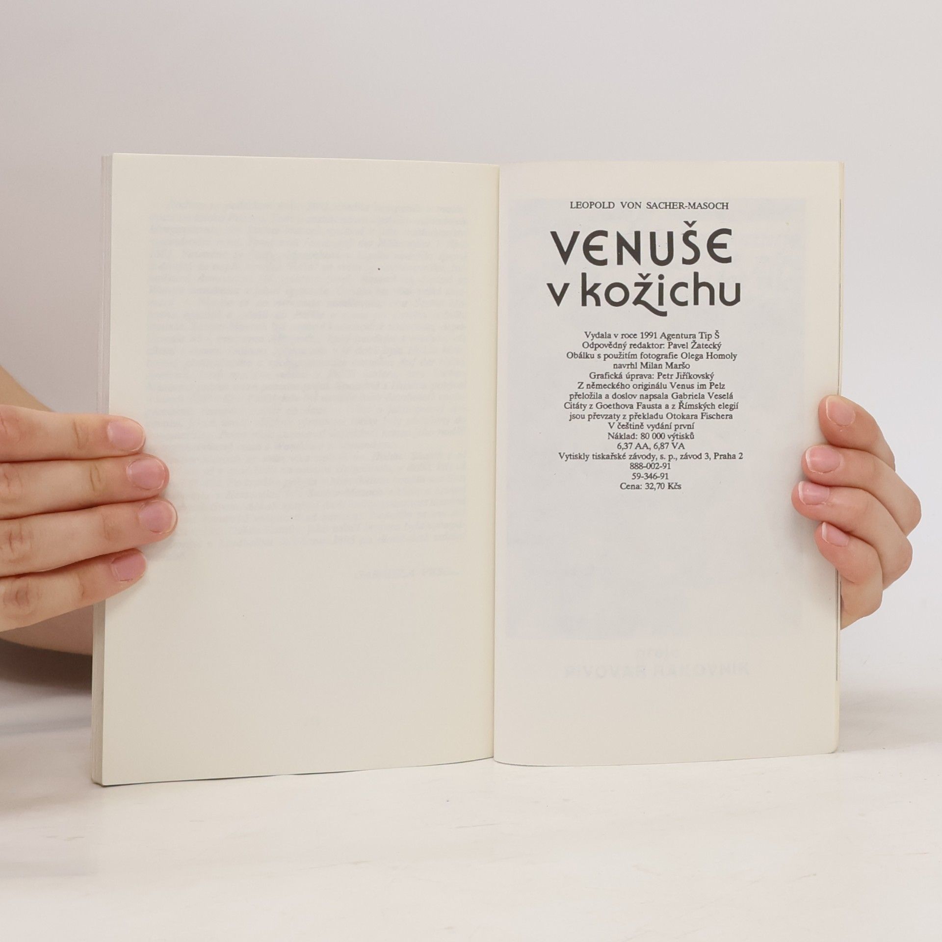 Leopold von Sacher-Masoch Venuše v kožichu