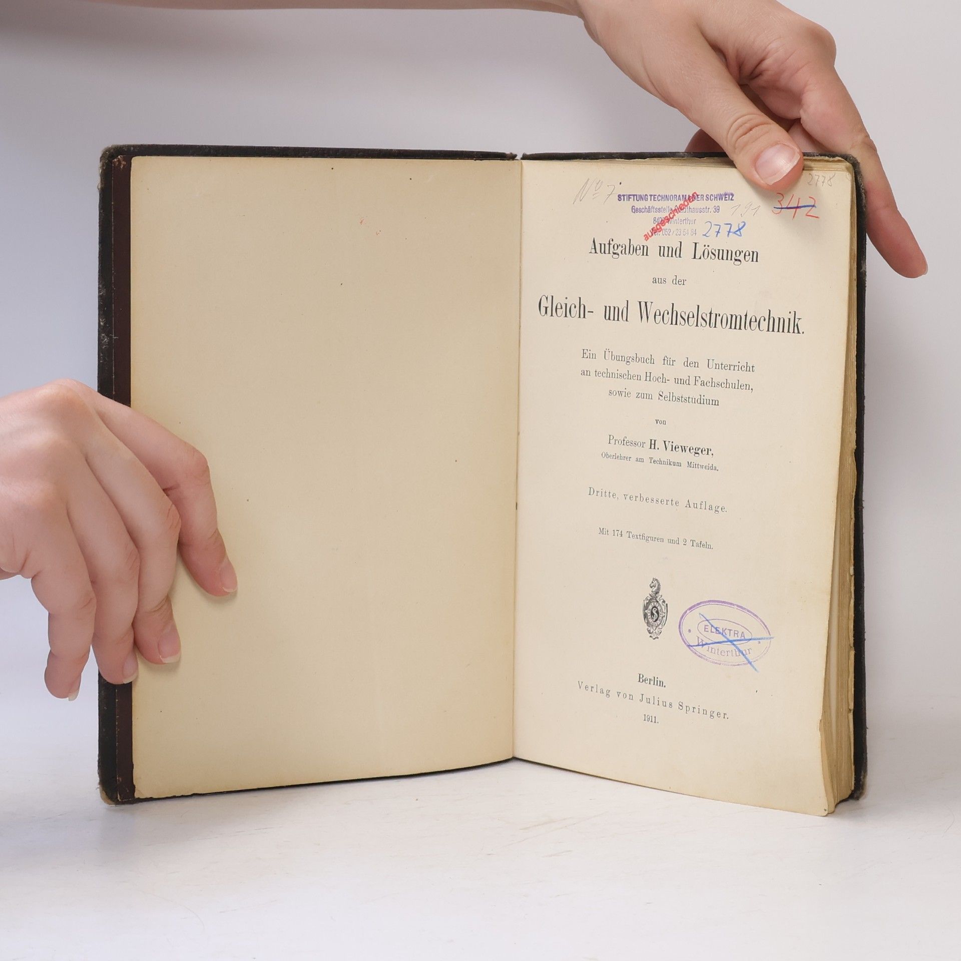 Hugo Vieweger Aufgaben und Lösungen aus der Gleich- und Wechselstromtechnik
