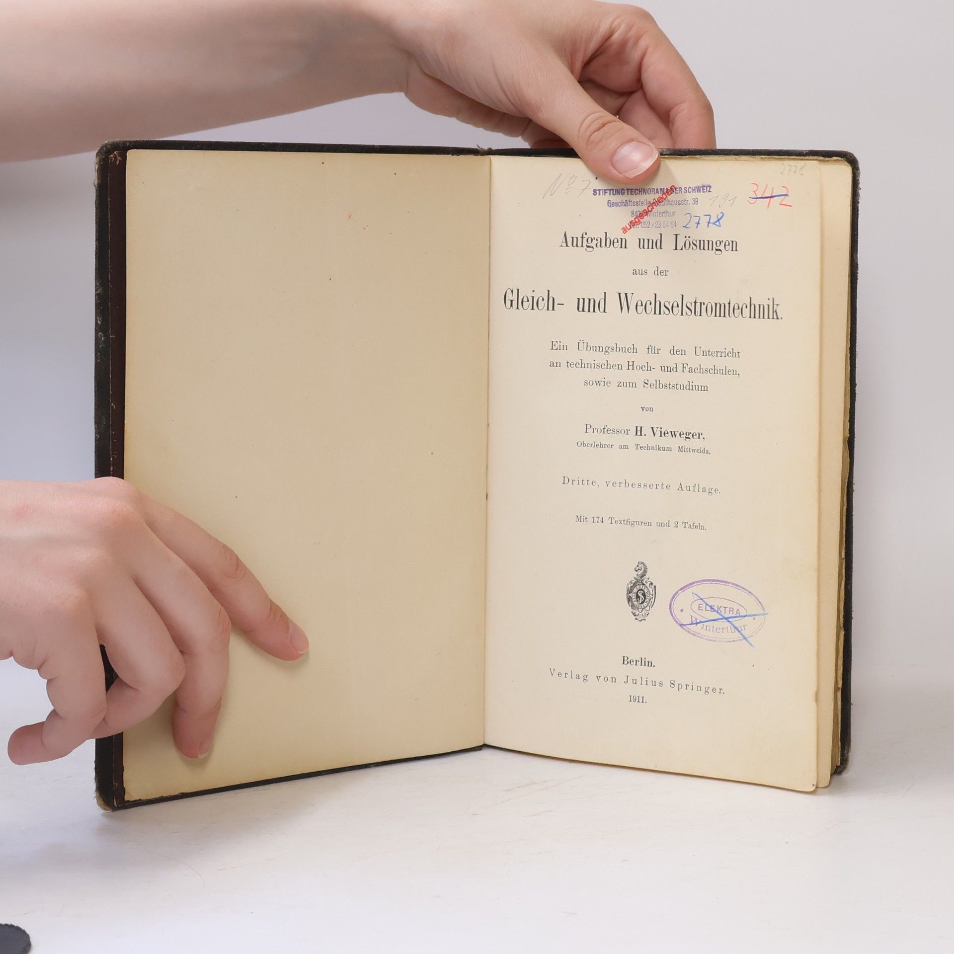 Hugo Vieweger Aufgaben und Lösungen aus der Gleich- und Wechselstromtechnik