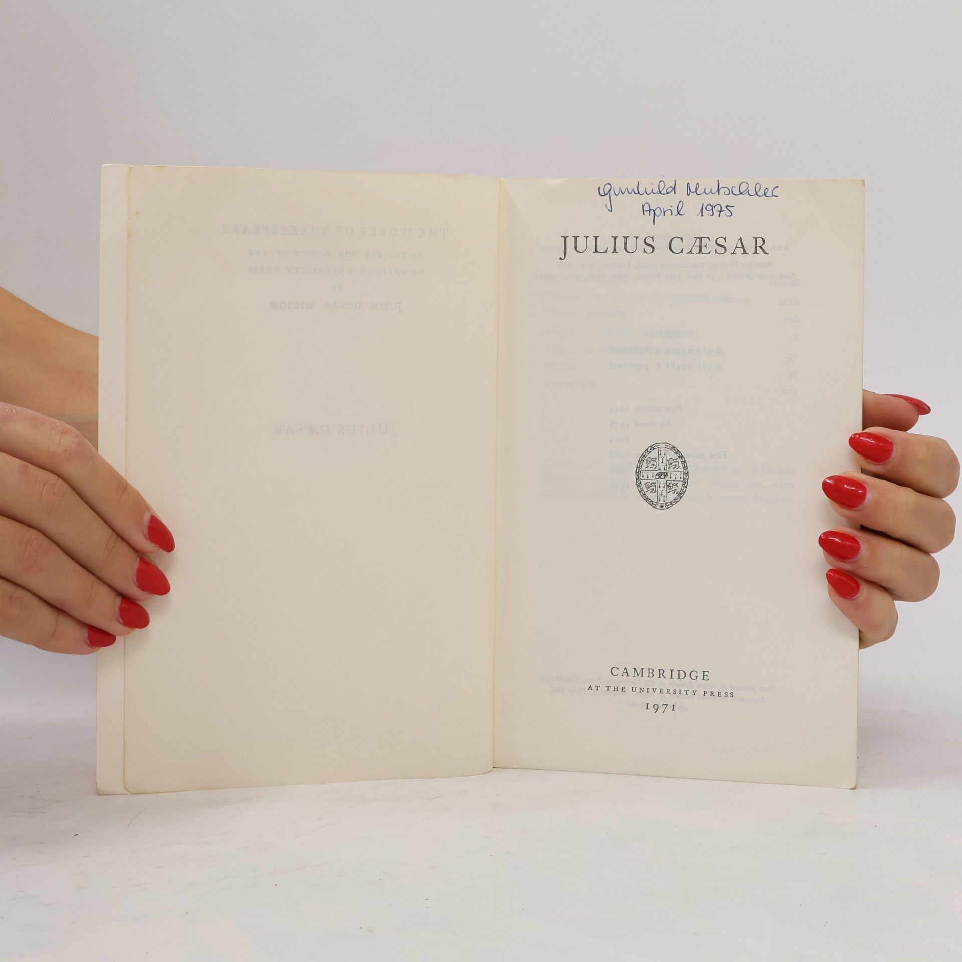 William Shakespeare The New Shakespeare: Julius Caesar