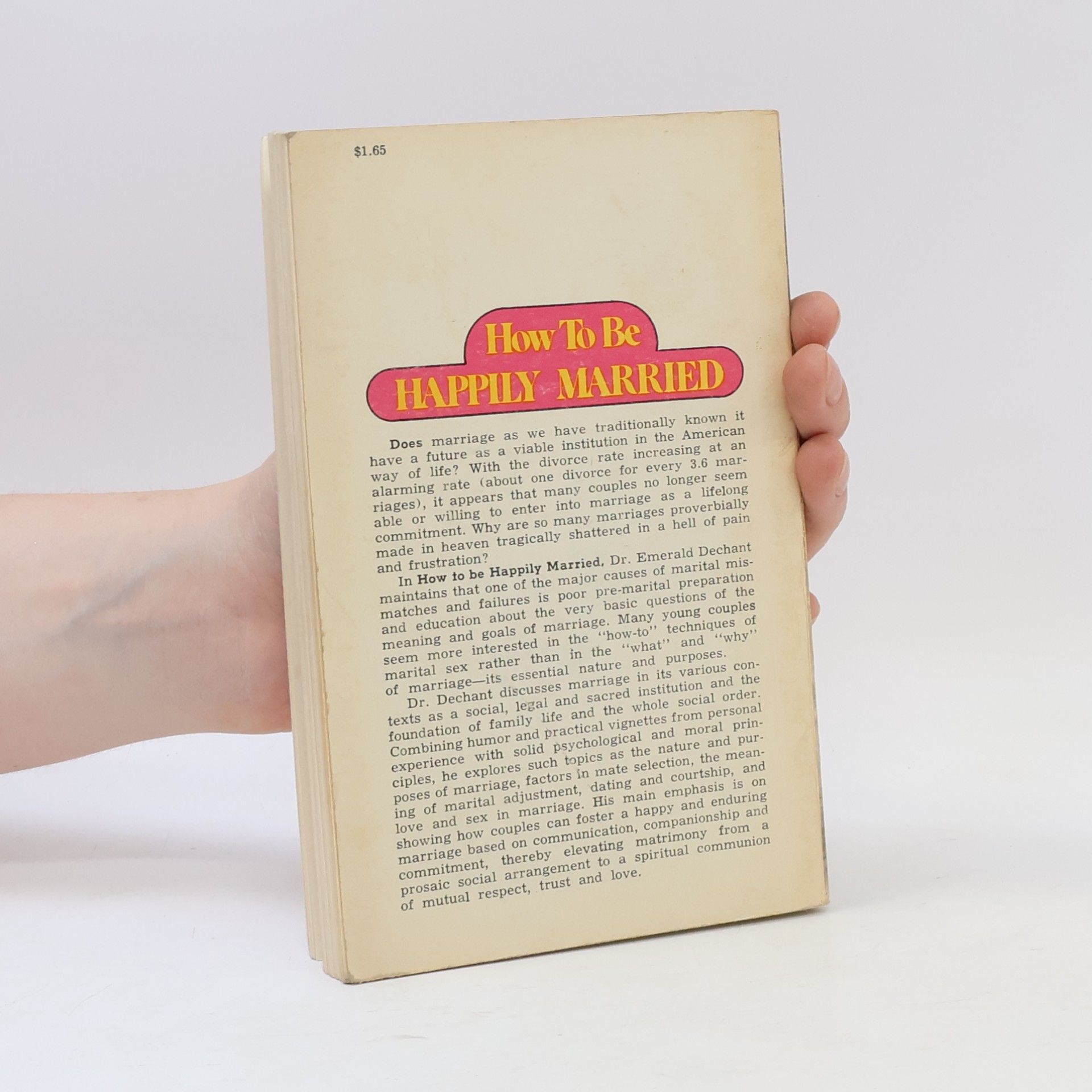 Emerald V. Dechant How To Be Happily Married