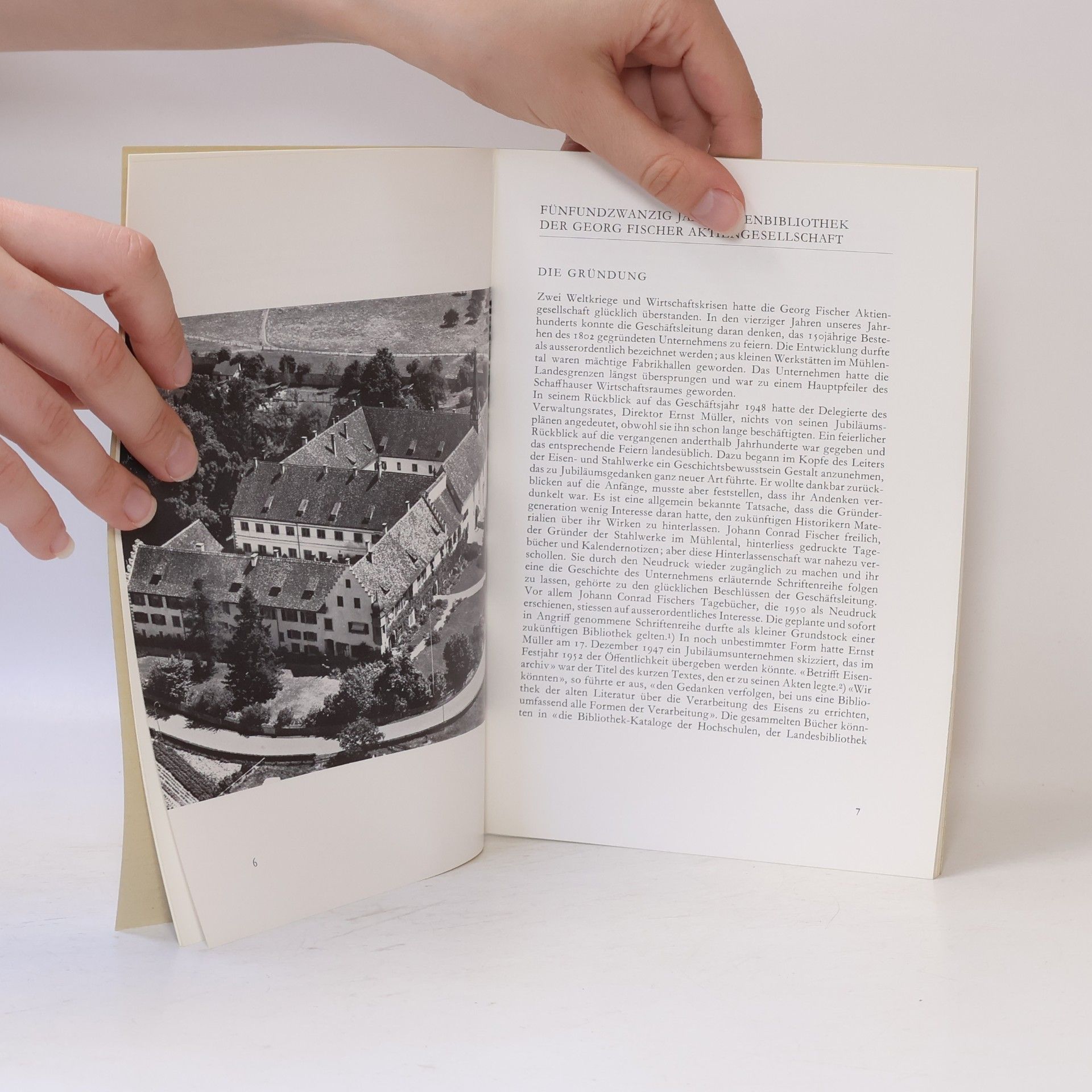 Karl Schib Fünfundzwanzig Jahre Eisenbibliothek der Georg Fischer Aktiengesellschaft