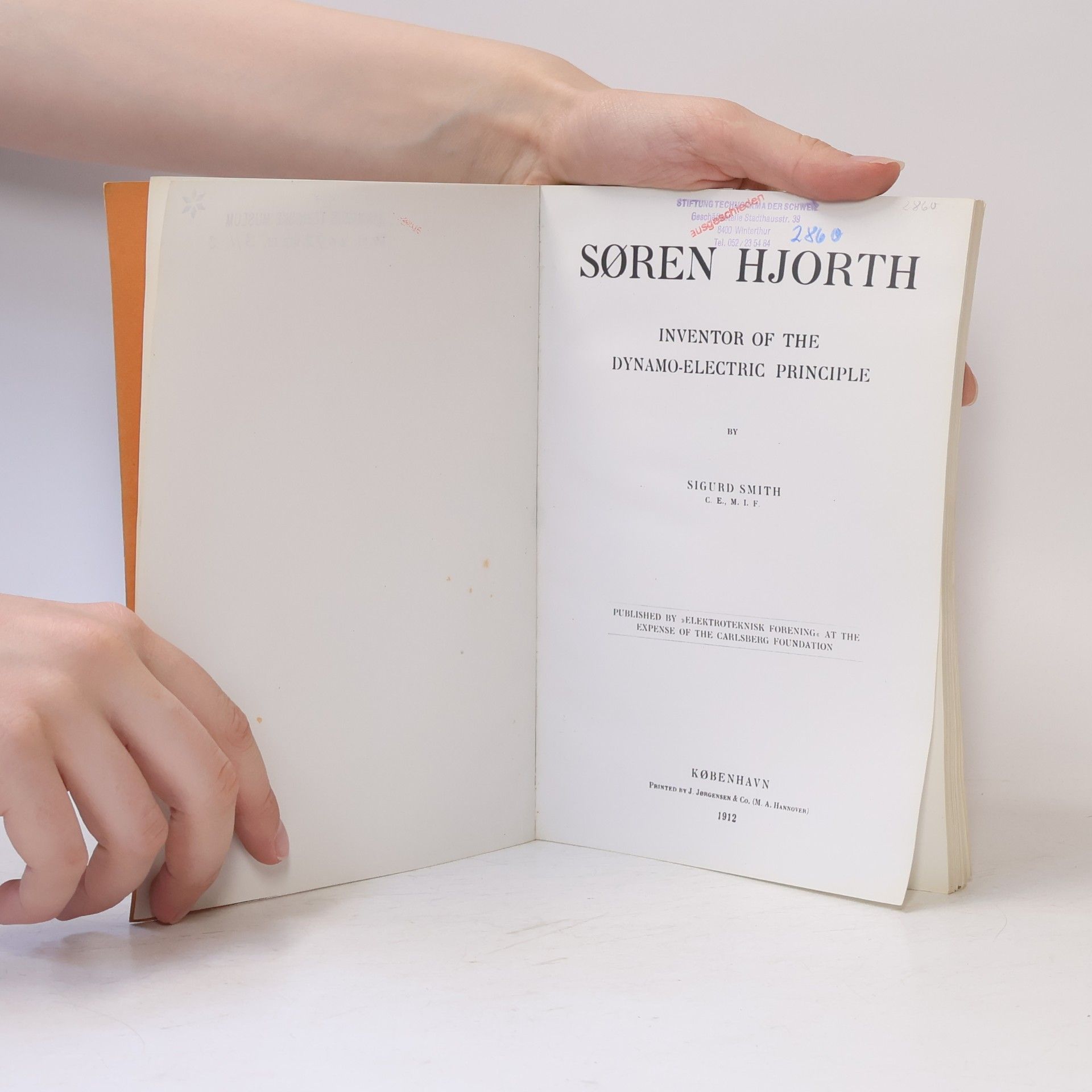 Sigurd Smith Soren Hjorth, Inventor of the Dynamo-Electric Principle