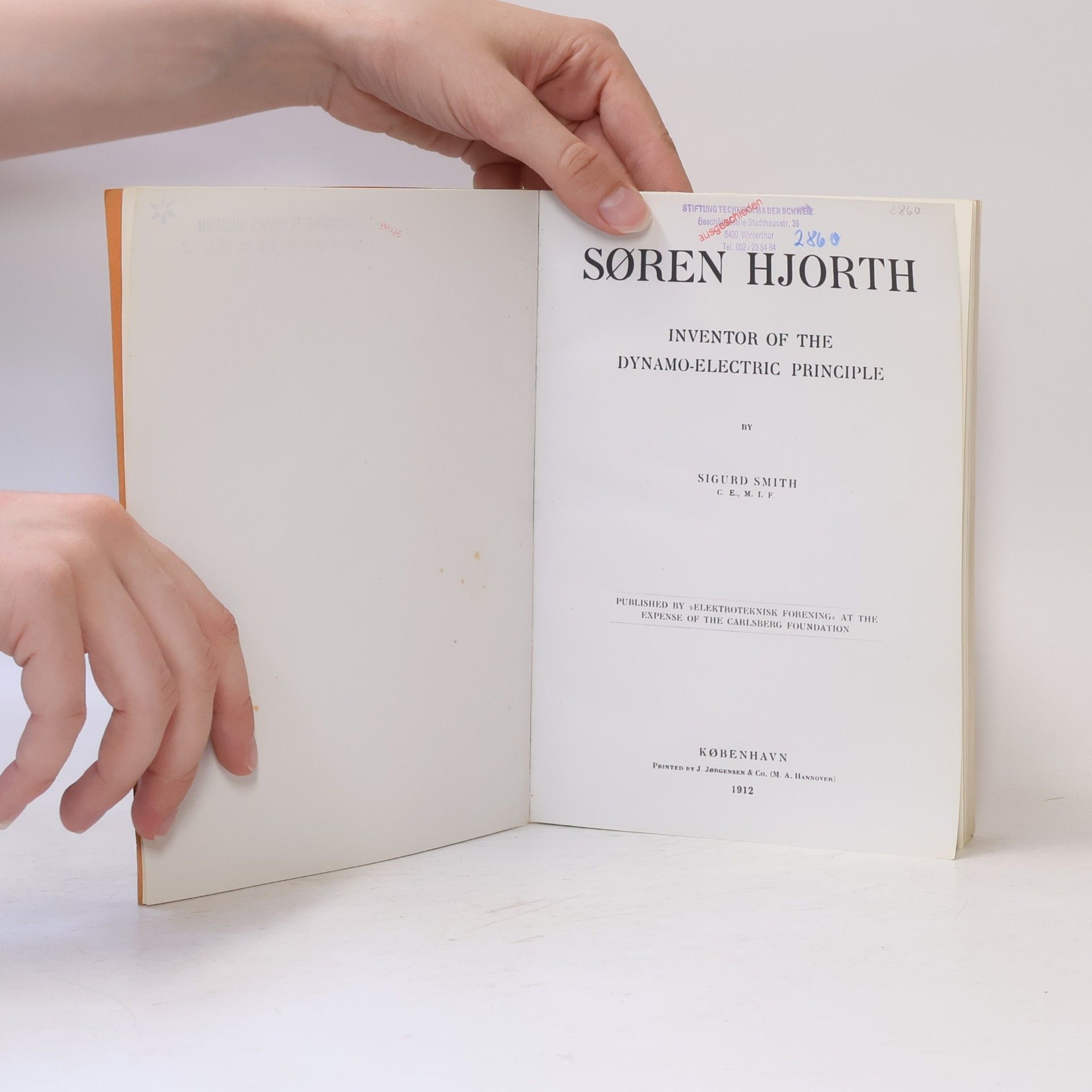 Sigurd Smith Soren Hjorth, Inventor of the Dynamo-Electric Principle