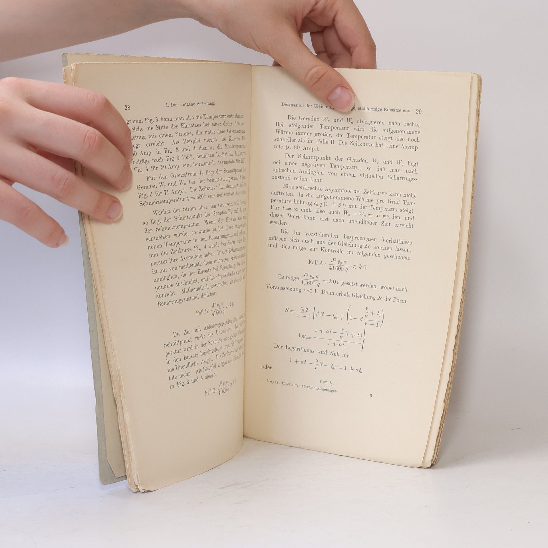 Georg J. Meyer Zur Theorie der Abschmelzsicherungen