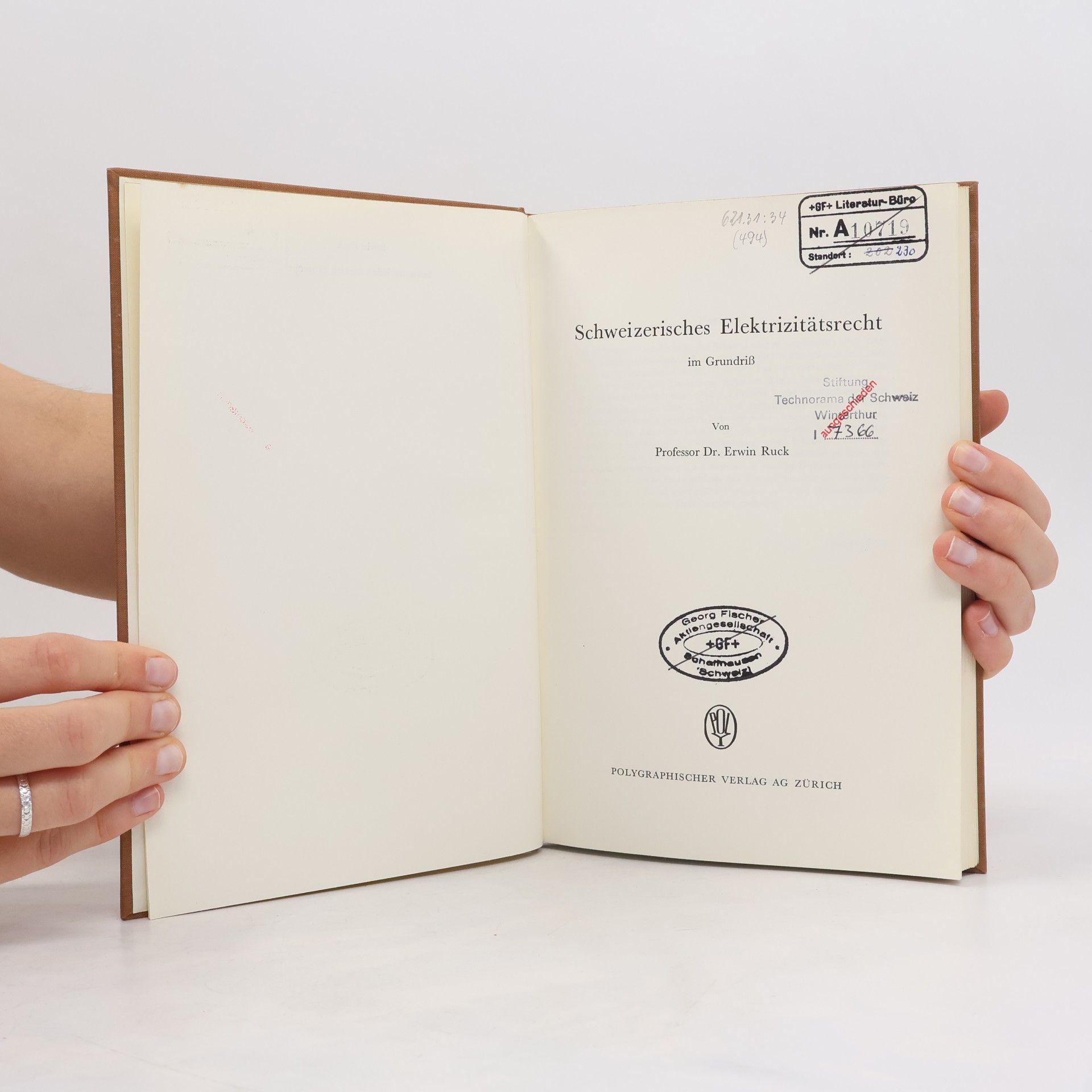 Erwin Ruck Schweizerisches Elektrizitätsrecht