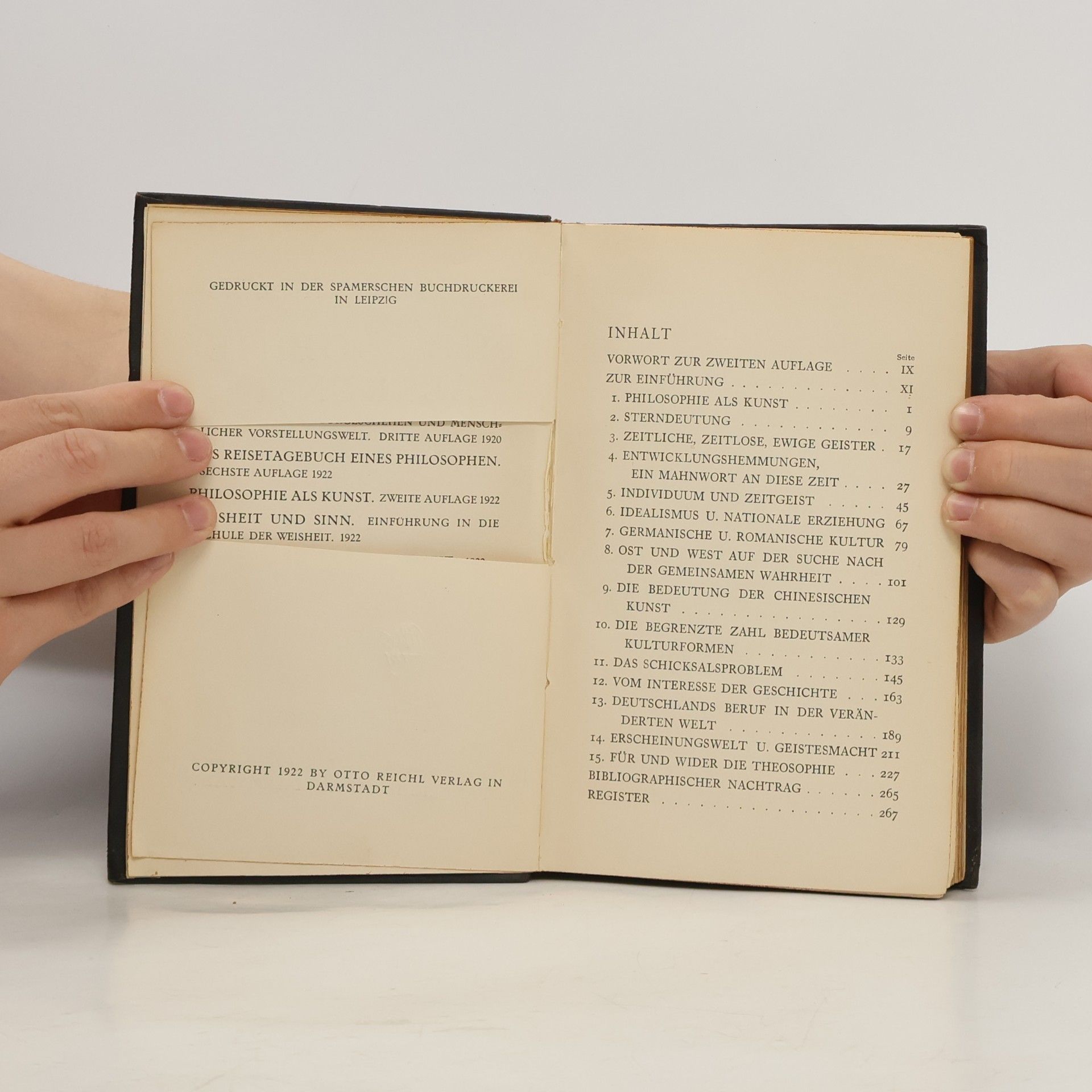 Hermann von Keyserling Philosophie Als Kunst