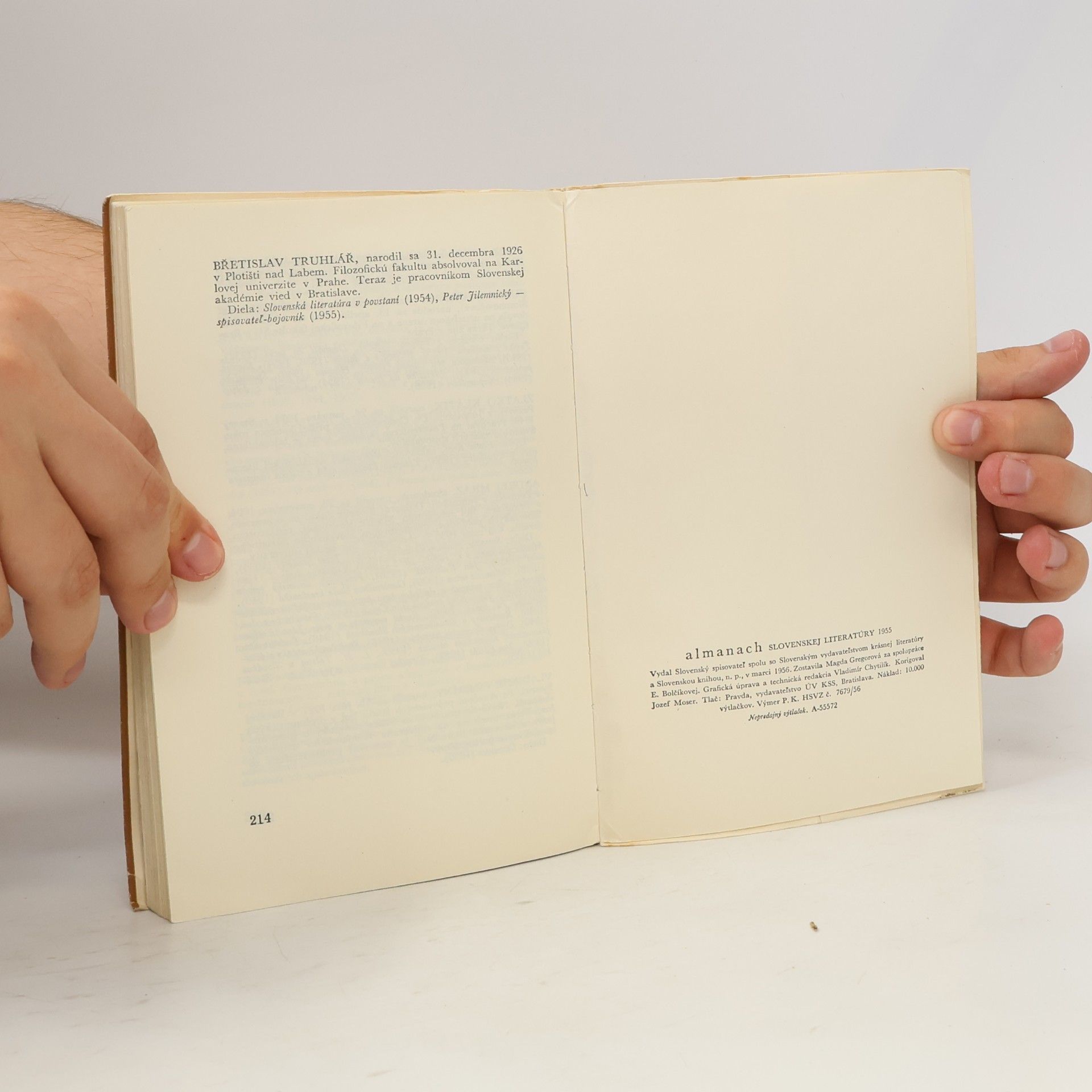 Magda Gregorová Almanach slovenskej literatúry 1955