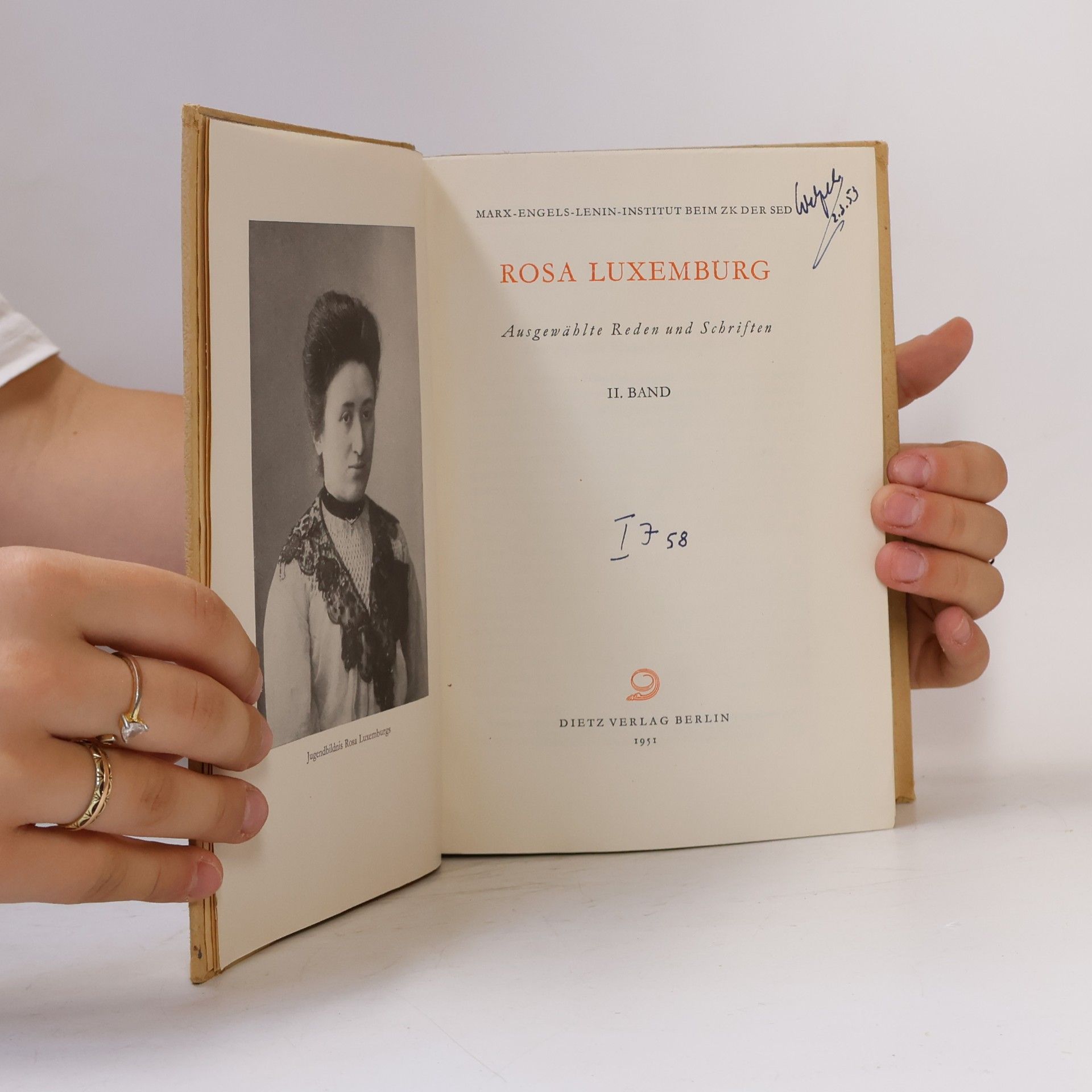 Rosa Luxemburg Ausgewählte Reden und Schriften II.