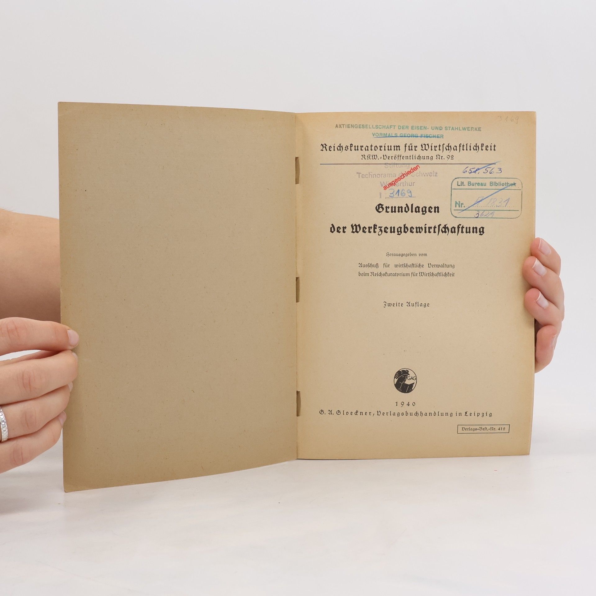 Autorenkollektiv Grundlagen der Werkzeugbewirtschaftung