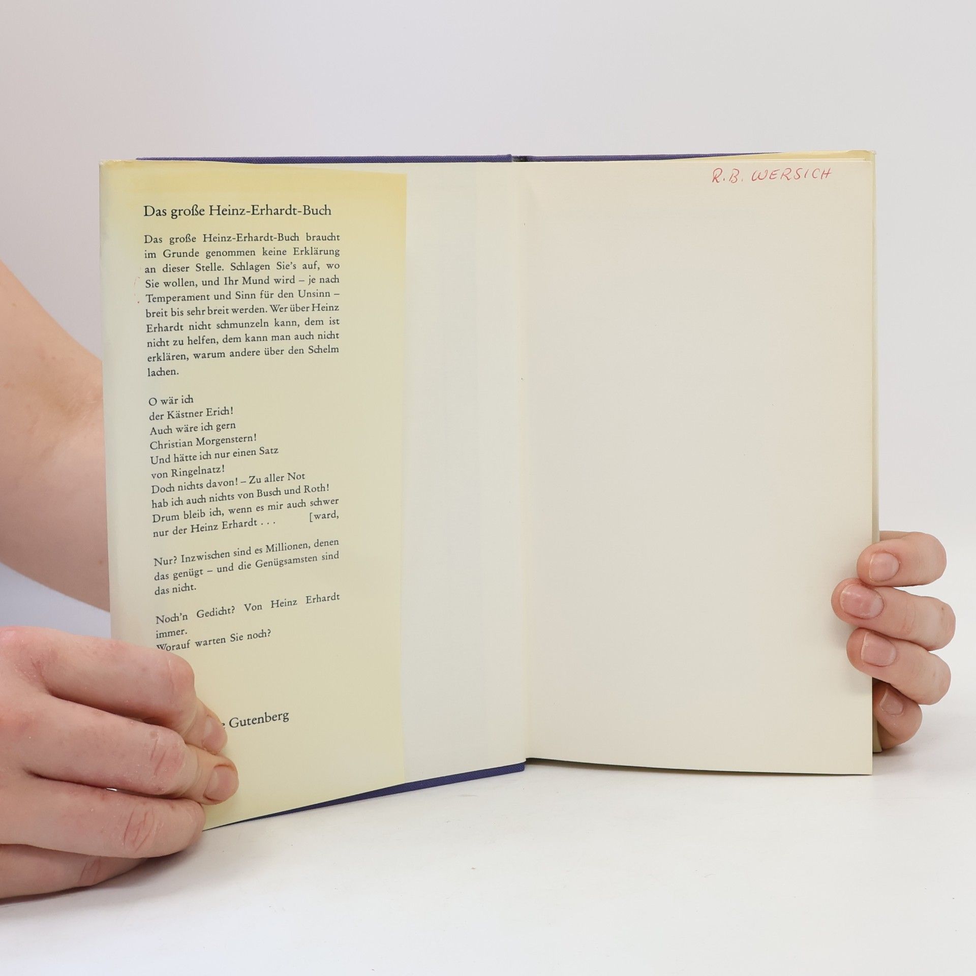 Heinz Erhardt Das grosse Heinz Erhardt-Buch