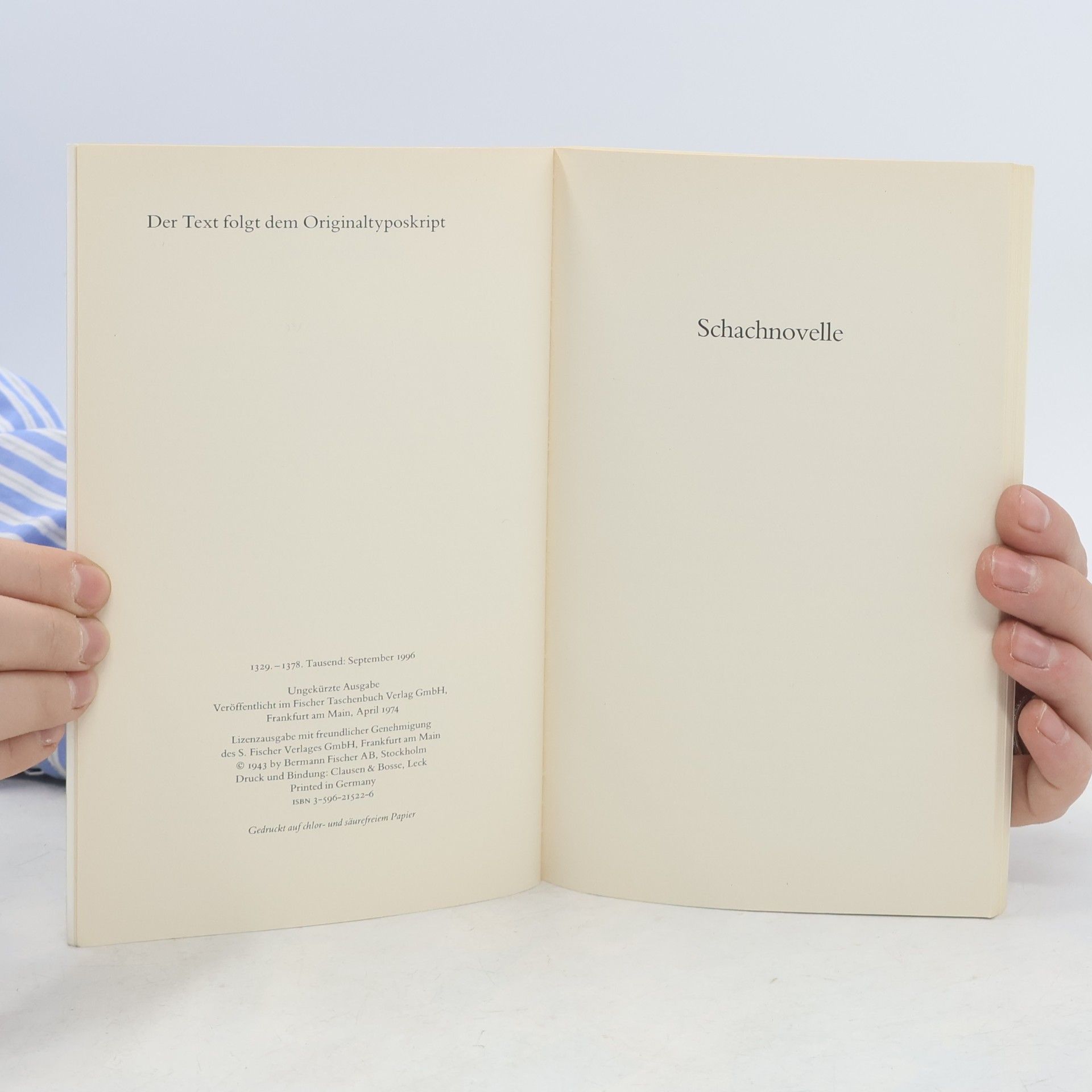 Stefan Zweig Schachnovelle