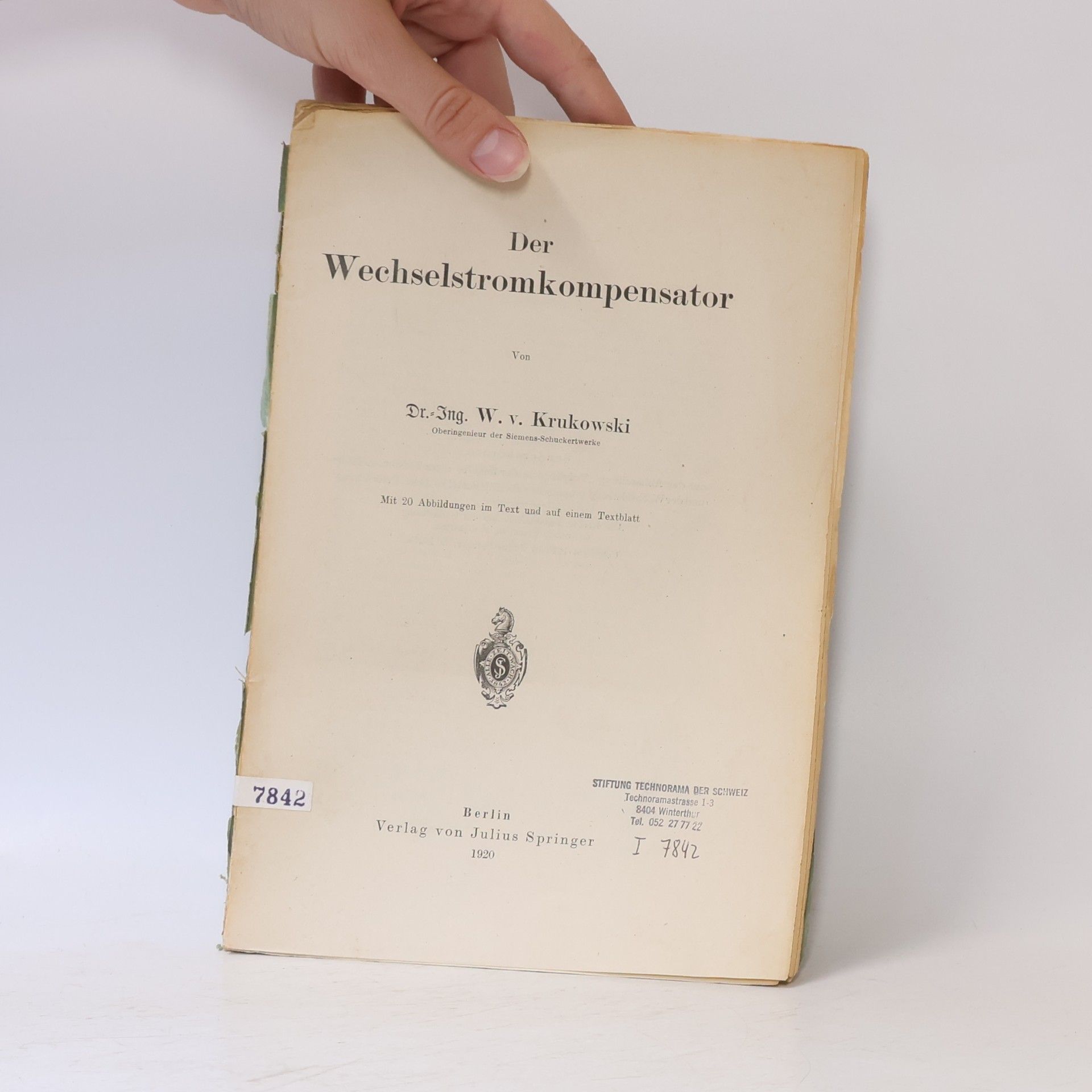 Waldemar von Krukowski Der Wechselstromkompensator