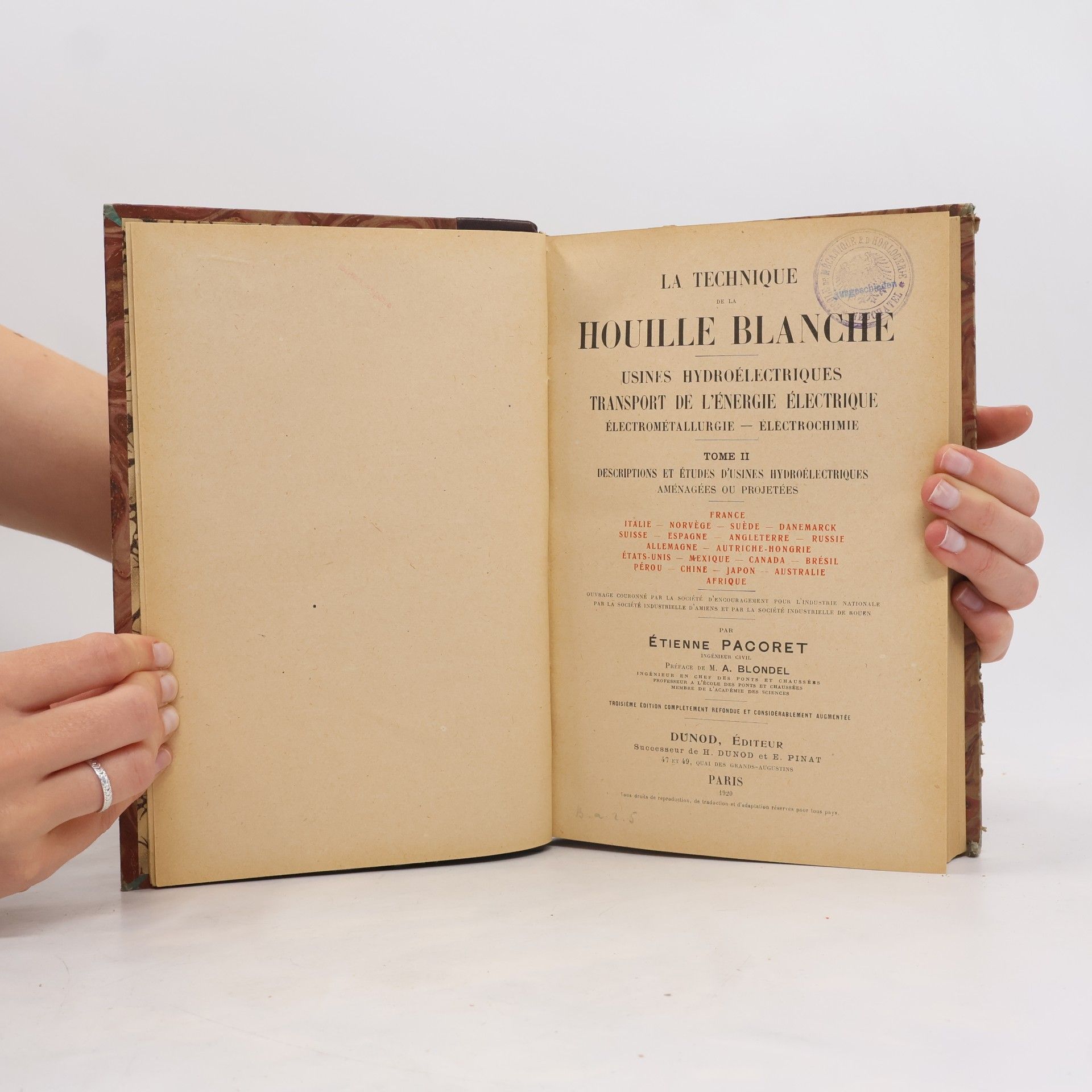 Étienne Pacoret La technique de la houille blanche. Tome II