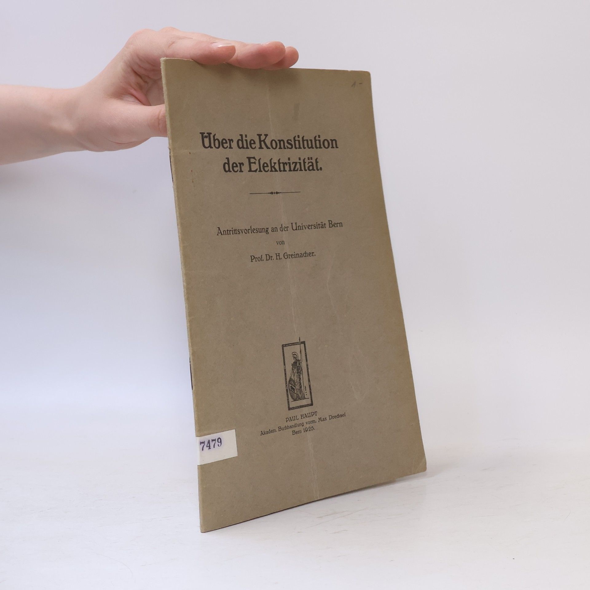 Heinrich Greinacher Über die Konstitution der Elektrizität
