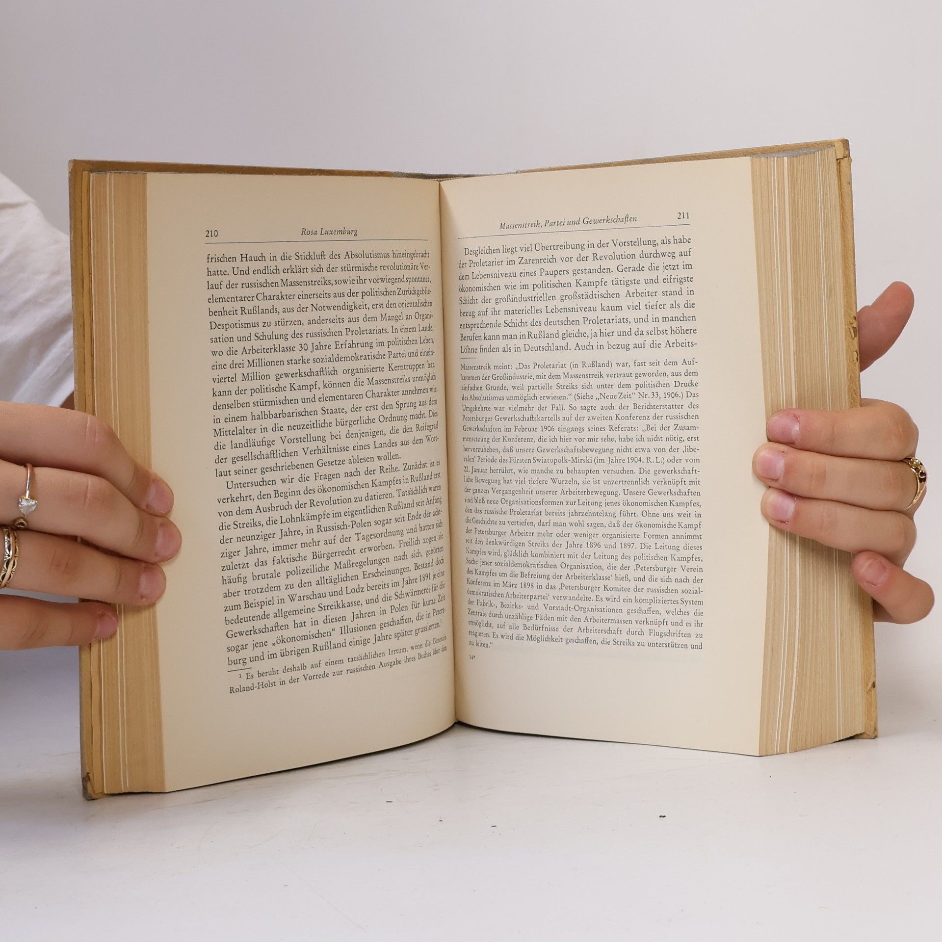 Rosa Luxemburg Ausgewählte Reden und Schriften I.