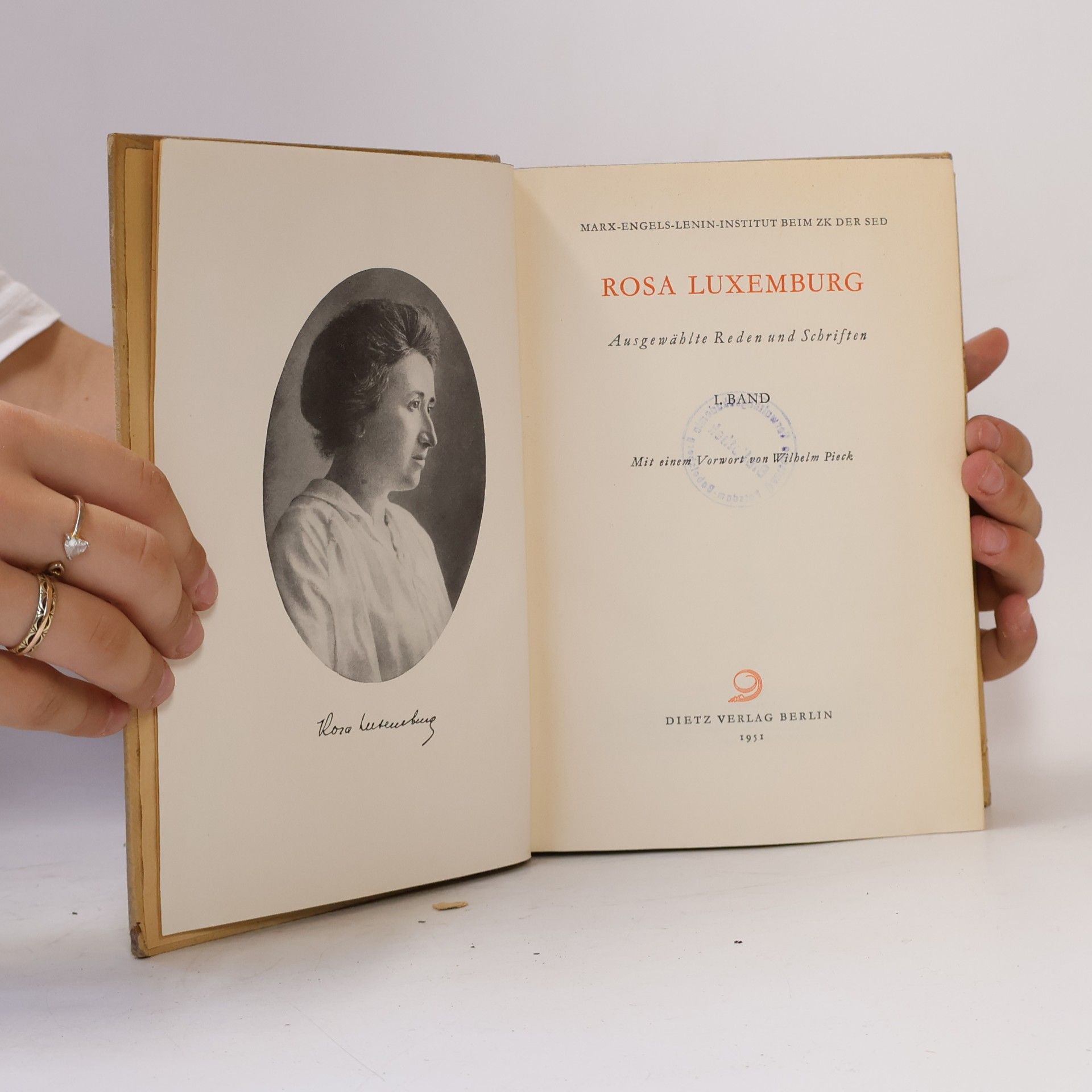 Rosa Luxemburg Ausgewählte Reden und Schriften I.