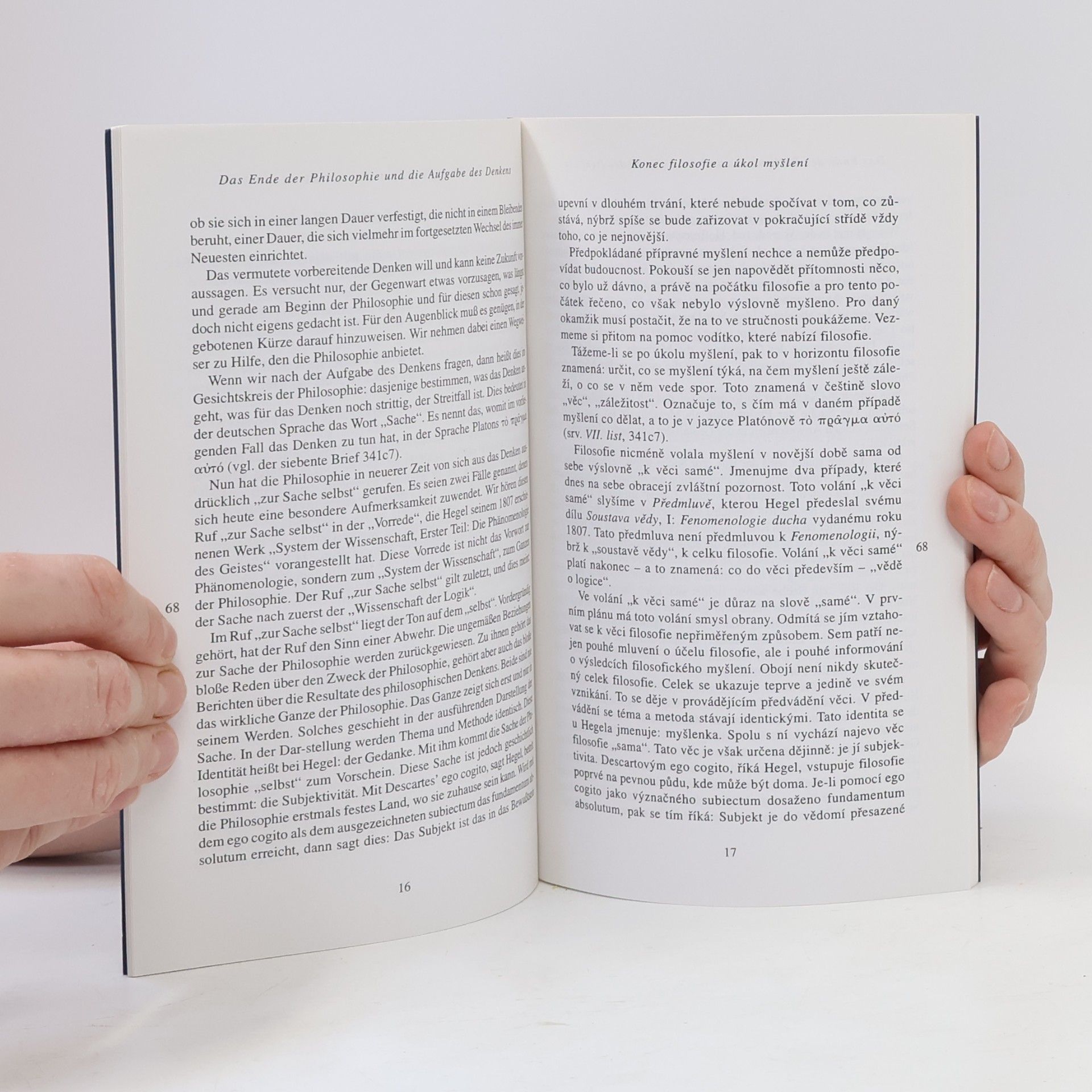 Martin Heidegger Konec filosofie a úkol myšlení