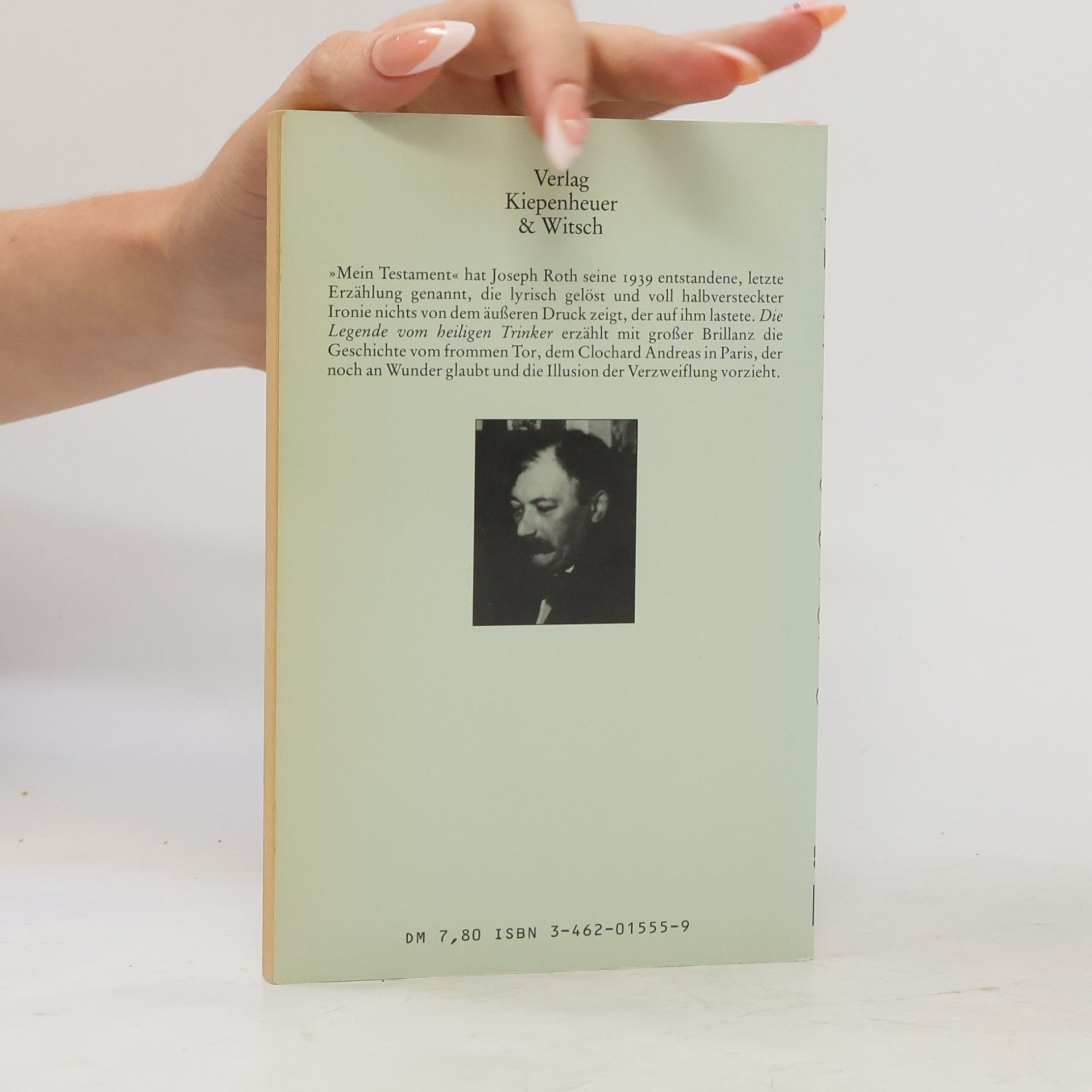 Joseph Roth Die Legende vom heiligen Trinker