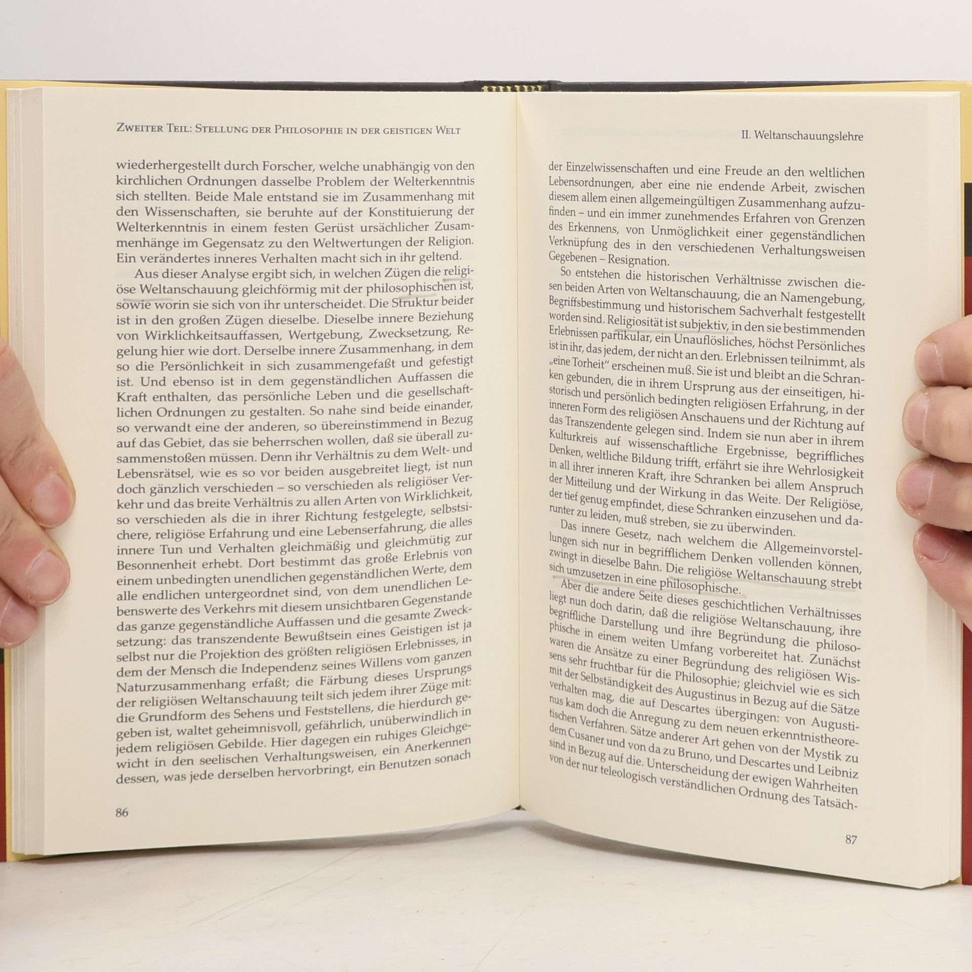 Wilhelm Dilthey Das Wesen der Philosophie