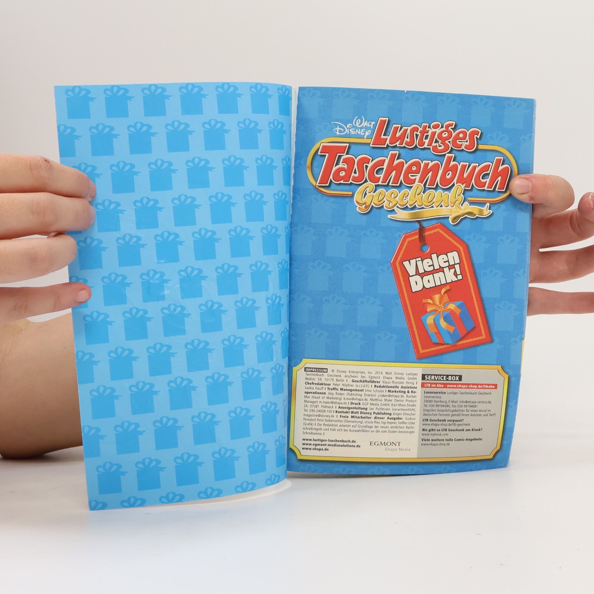 Walt Disney Lustiges Taschenbuch Geschenk - Vielen Dank