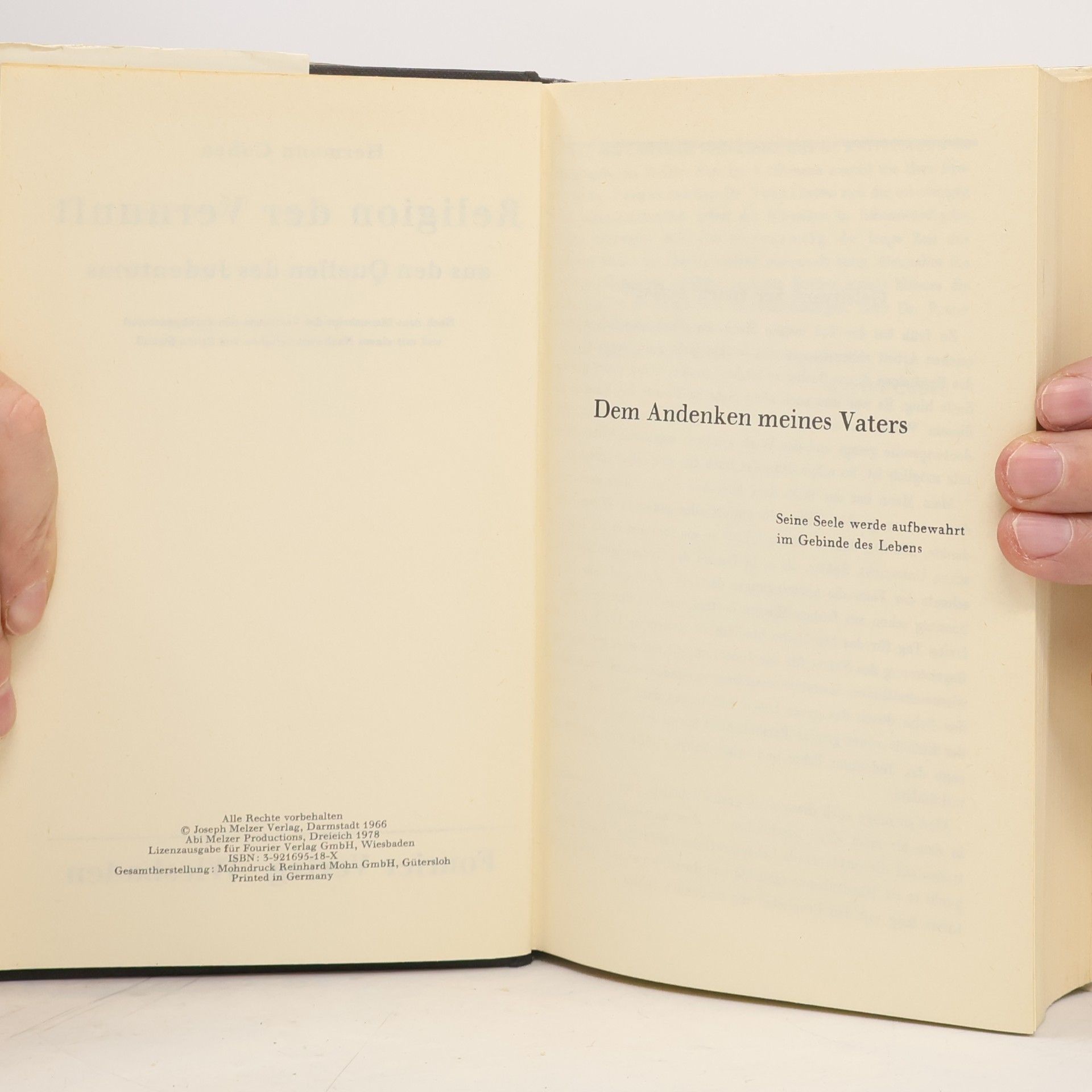 Hermann Cohen Religion der Vernunft aus den Quellen des Judentums