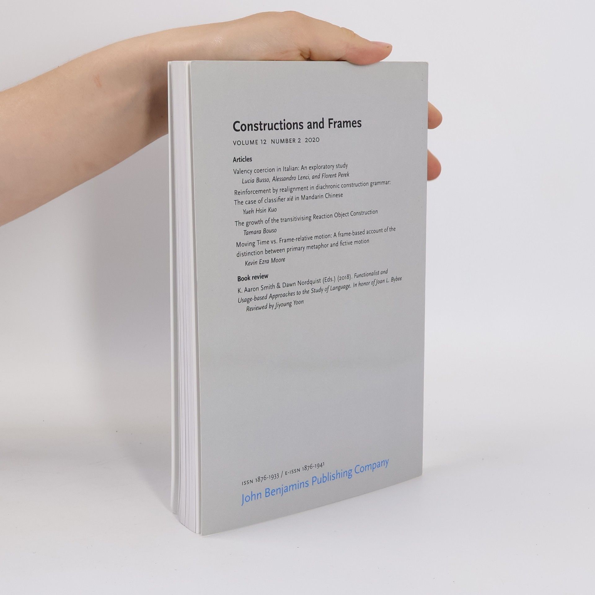 Autorenkollektiv Constructions and Frames Vol. 12, Nr. 2 2020