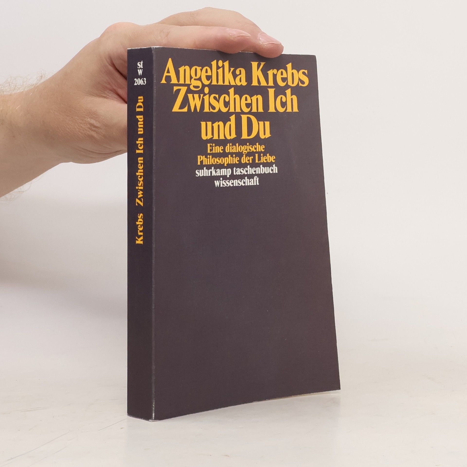 Angelika Krebs Suhrkamp Taschenbuch Wissenschaft: Zwischen Ich und Du