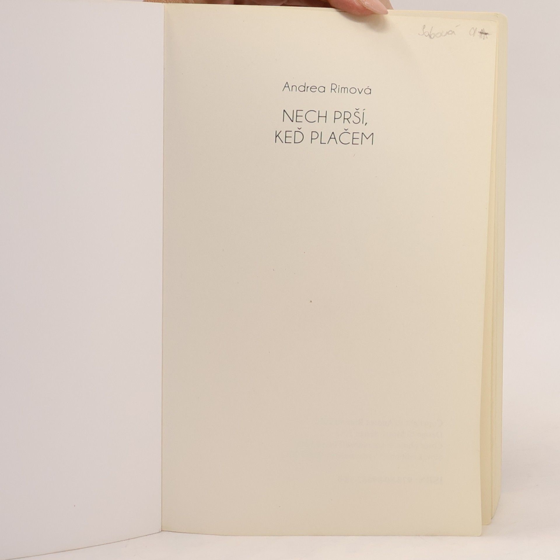 Andrea Rimová Nech prší, keď plačem