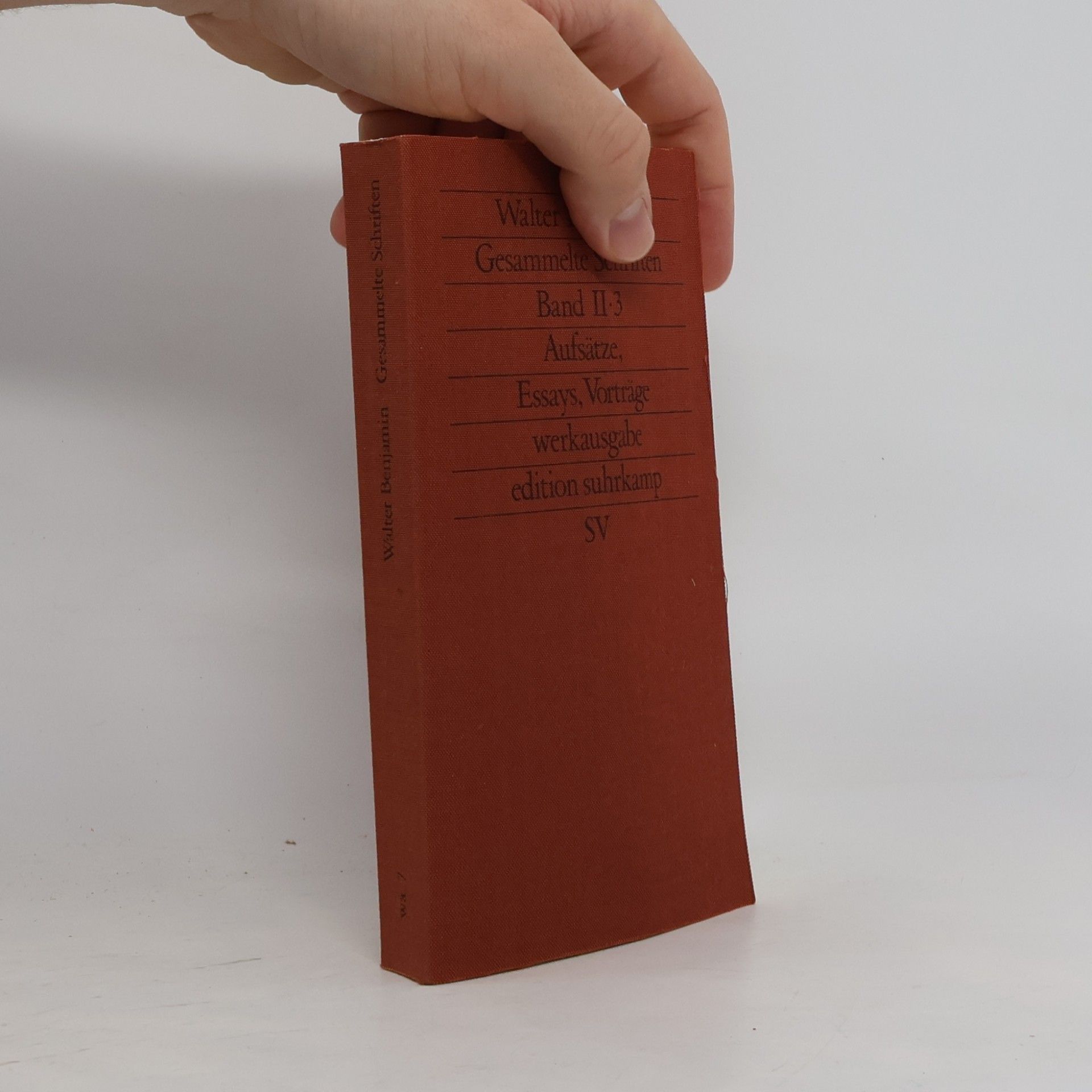 Walter Benjamin Gesammelte Schriften Band II - 3
