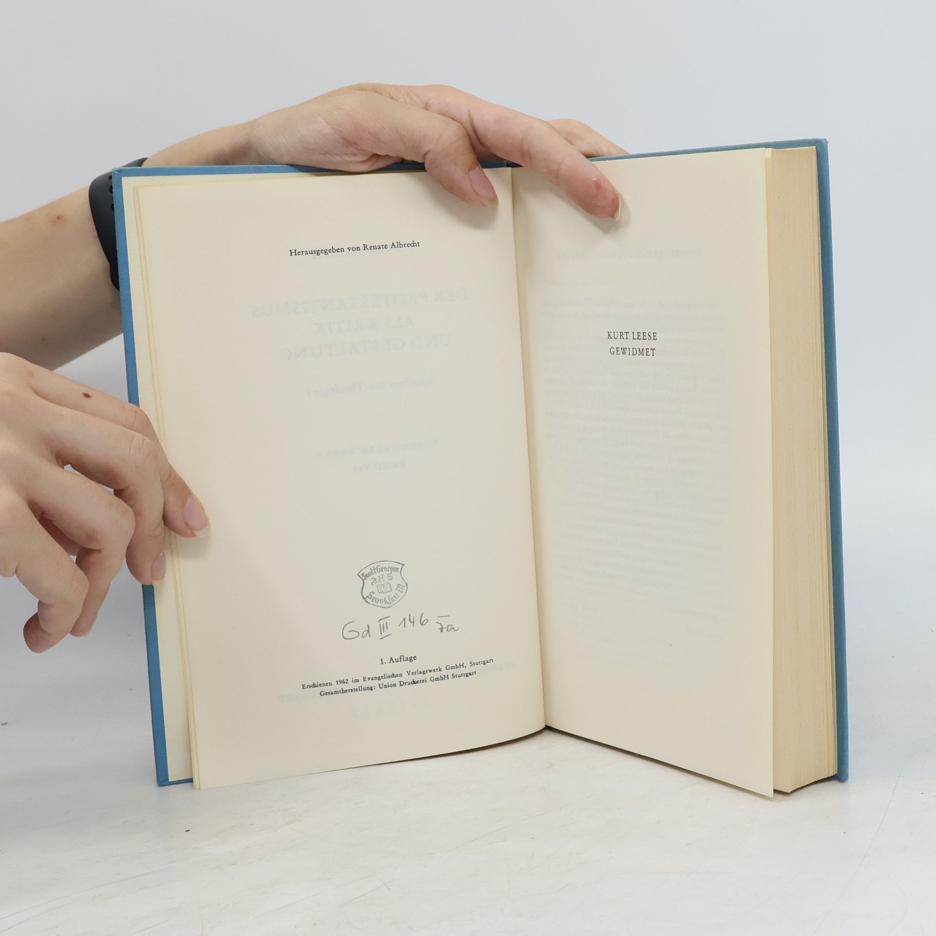 Paul Tillich Der Protestantismus als Kritik und Gestaltung
