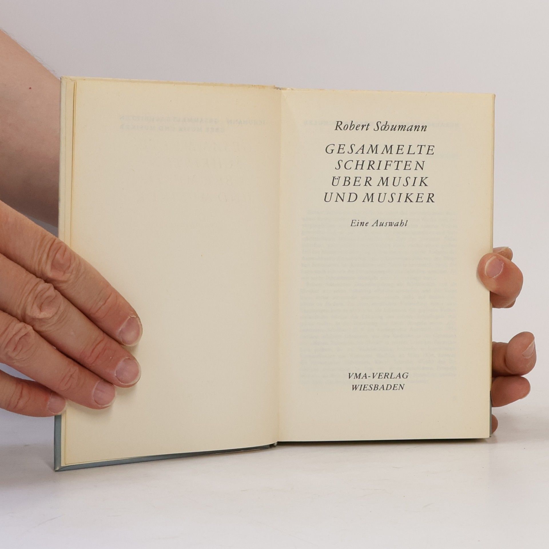 Robert Schumann Gesammelte Schriften über Musiker