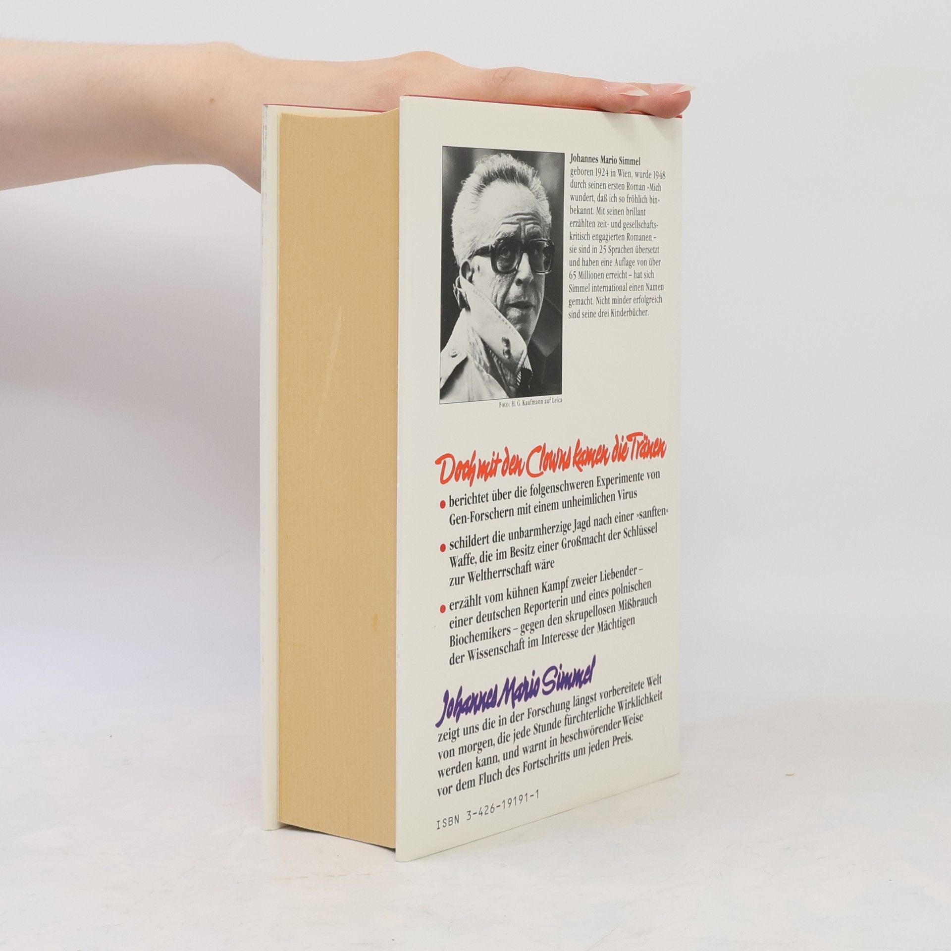 Johannes Mario Simmel Doch mit den Clowns kamen die Tränen