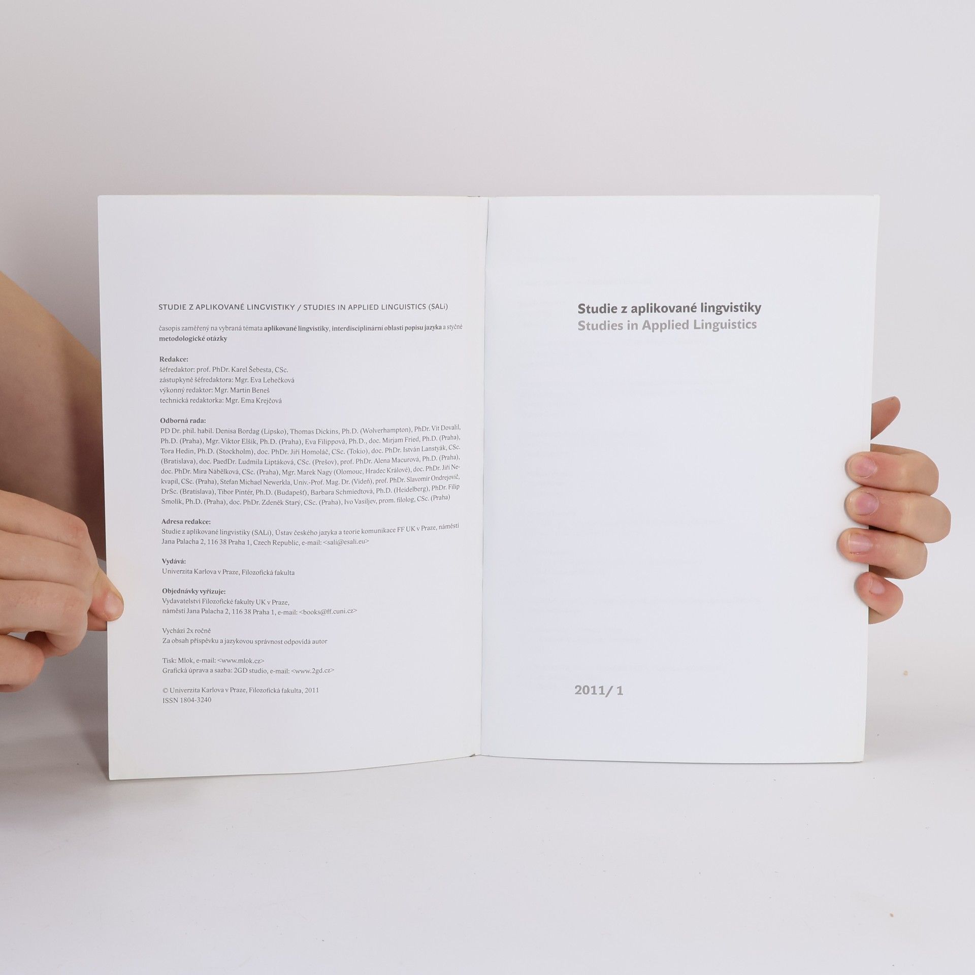 Autorenkollektiv Studie z aplikované lingvistiky. Studies in Applied Linguistics 1/2011