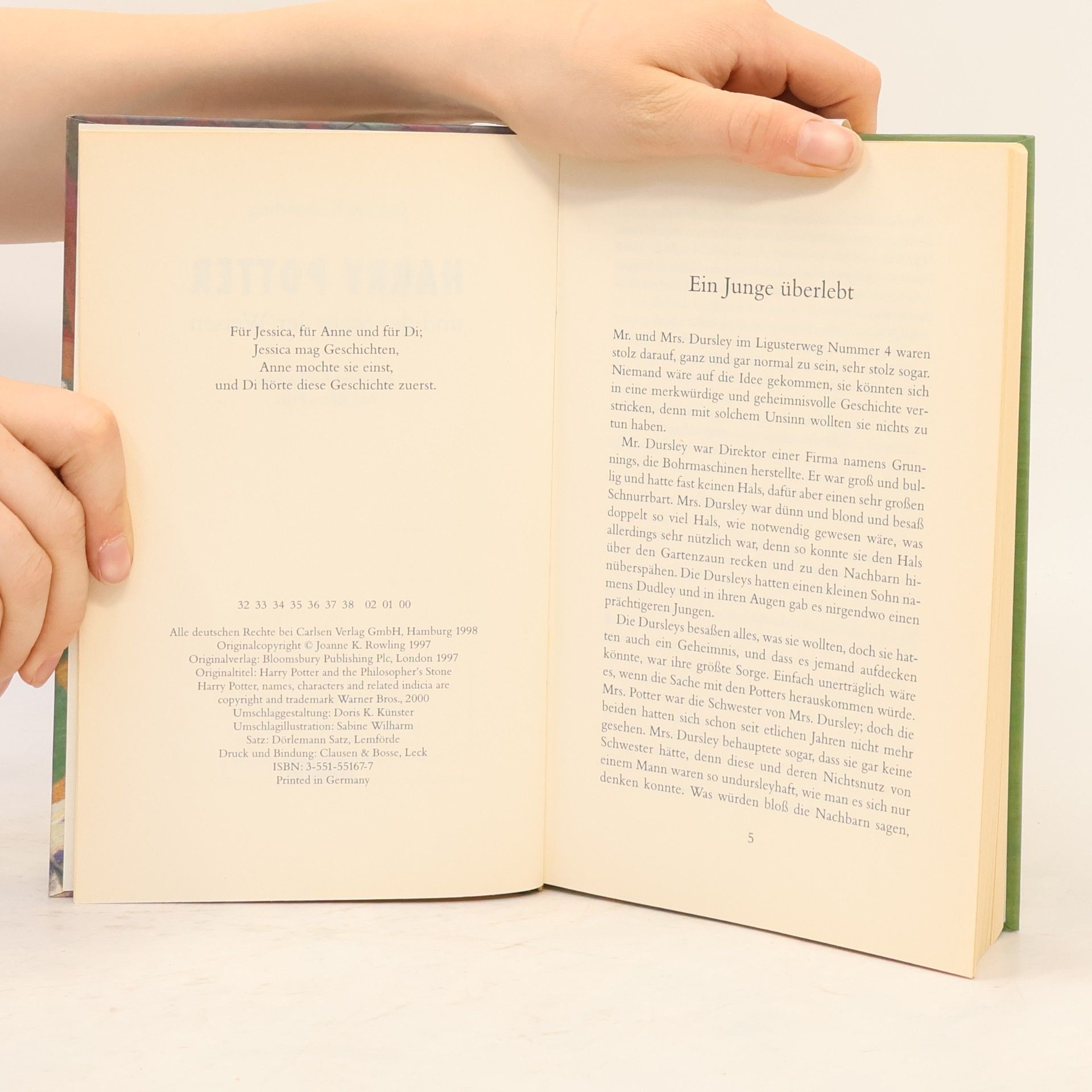 Joanne K. Rowling Harry Potter und der Stein der Weisen