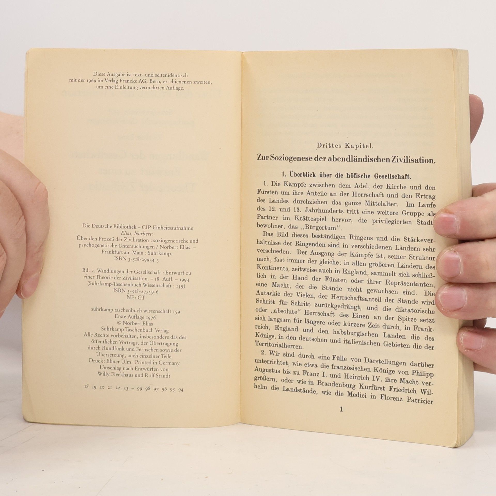 Norbert Elias Über den Prozess der Zivilisation