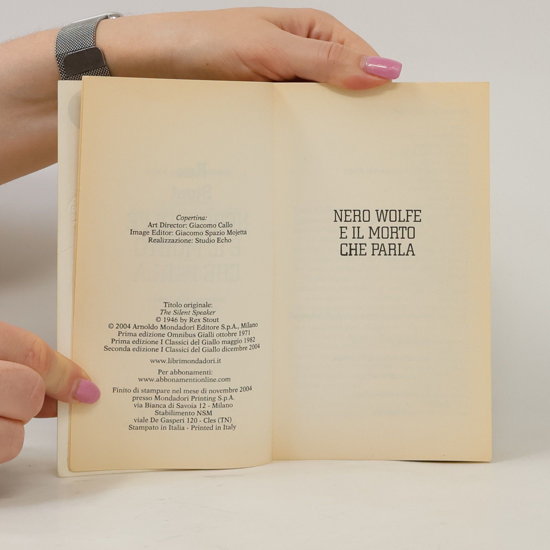 Rex Stout Nero Wolfe e il morto che parla